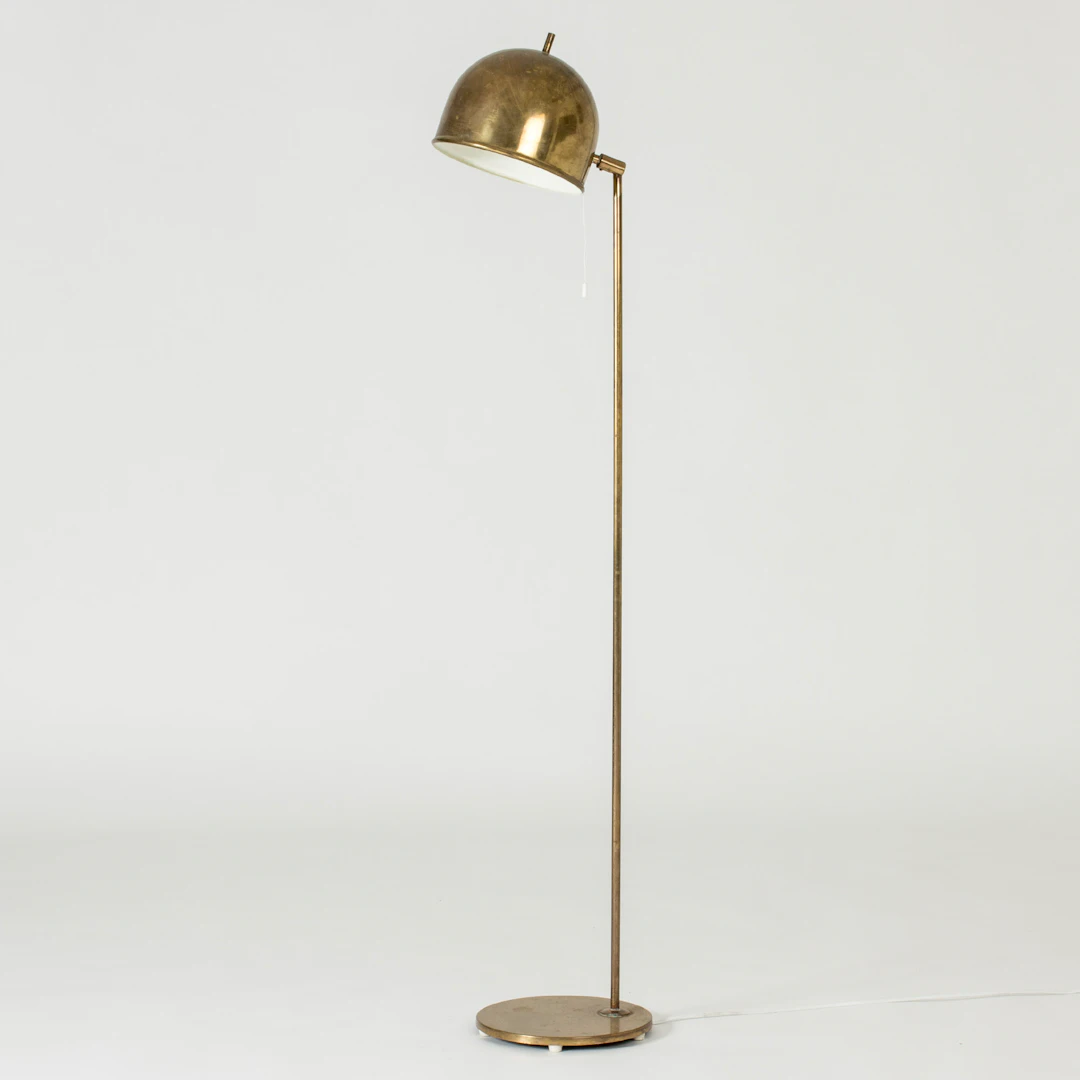 Vintage brass floor lamp from Bergboms