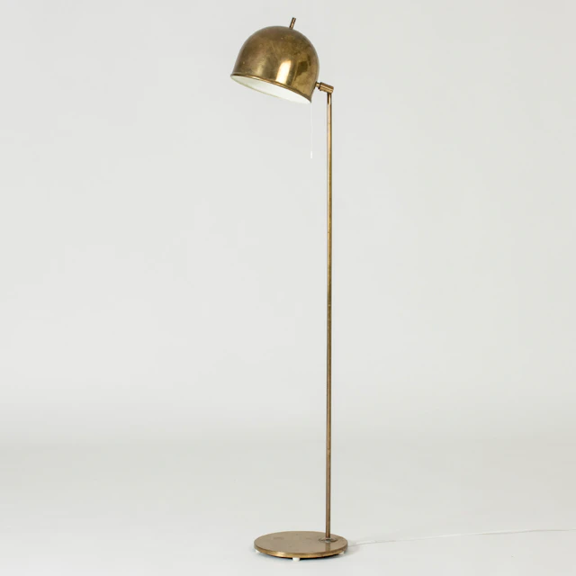 Vintage brass floor lamp from Bergboms