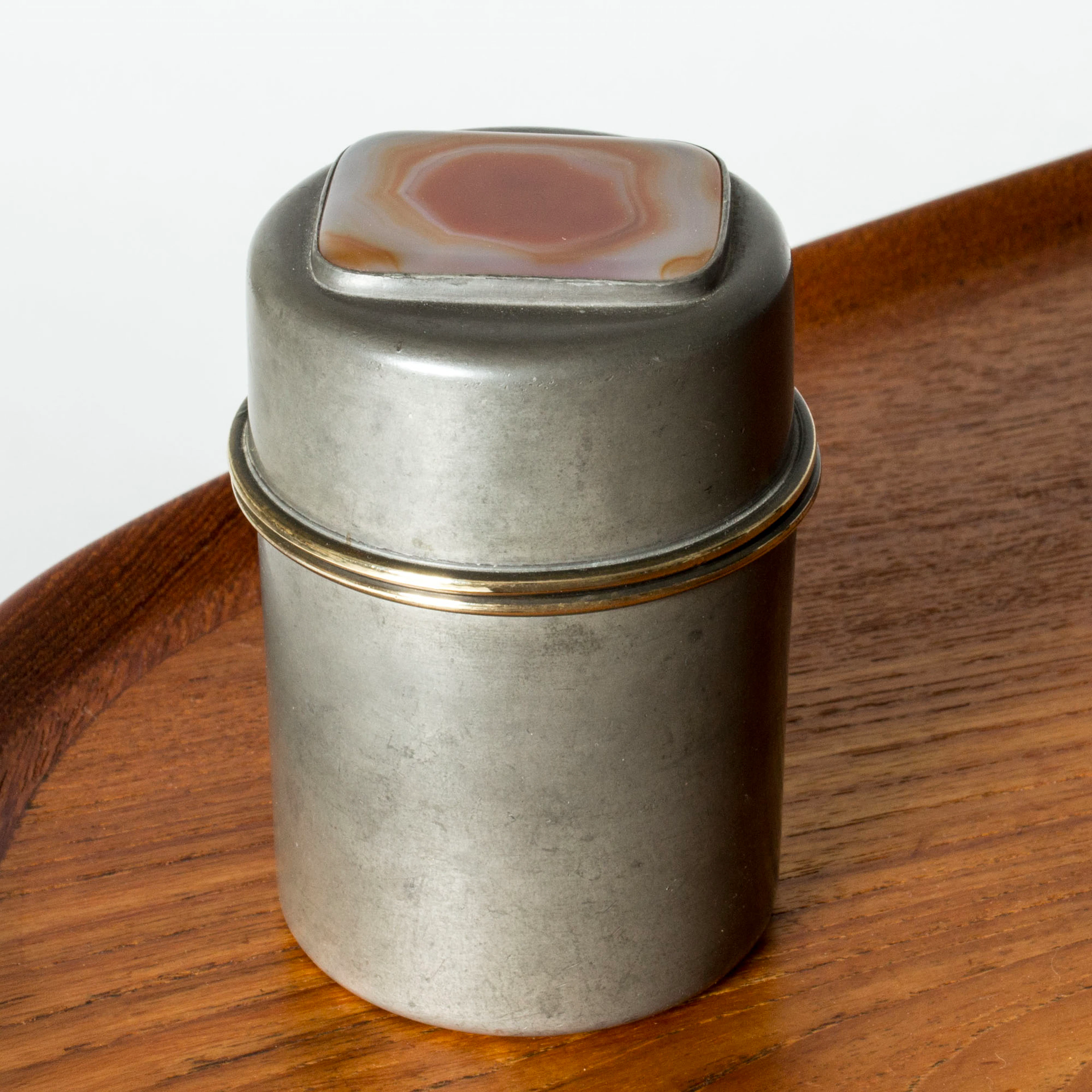 Modernist Pewter jar by Estrid Ericson