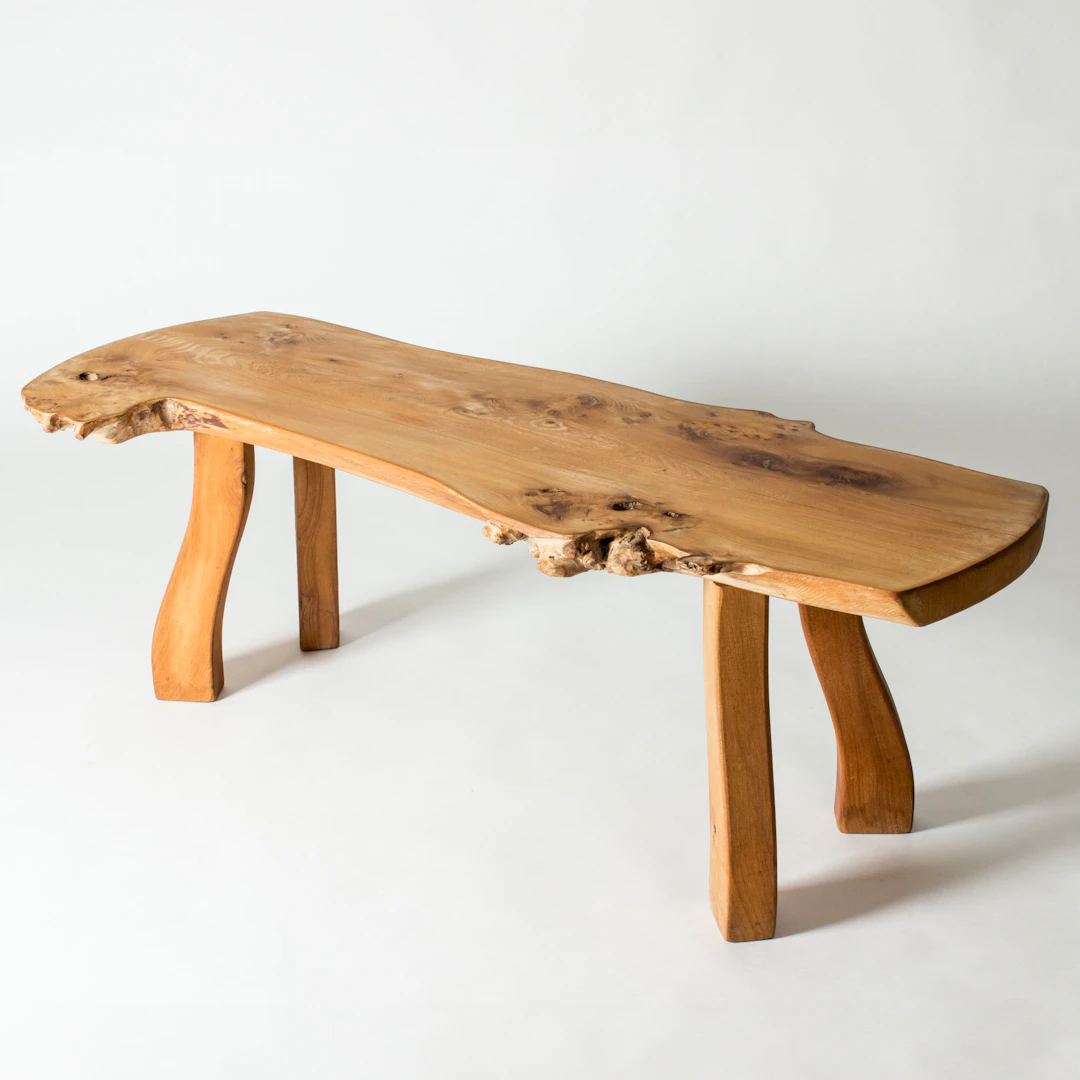 Elm slab coffee or console table from Beijboms