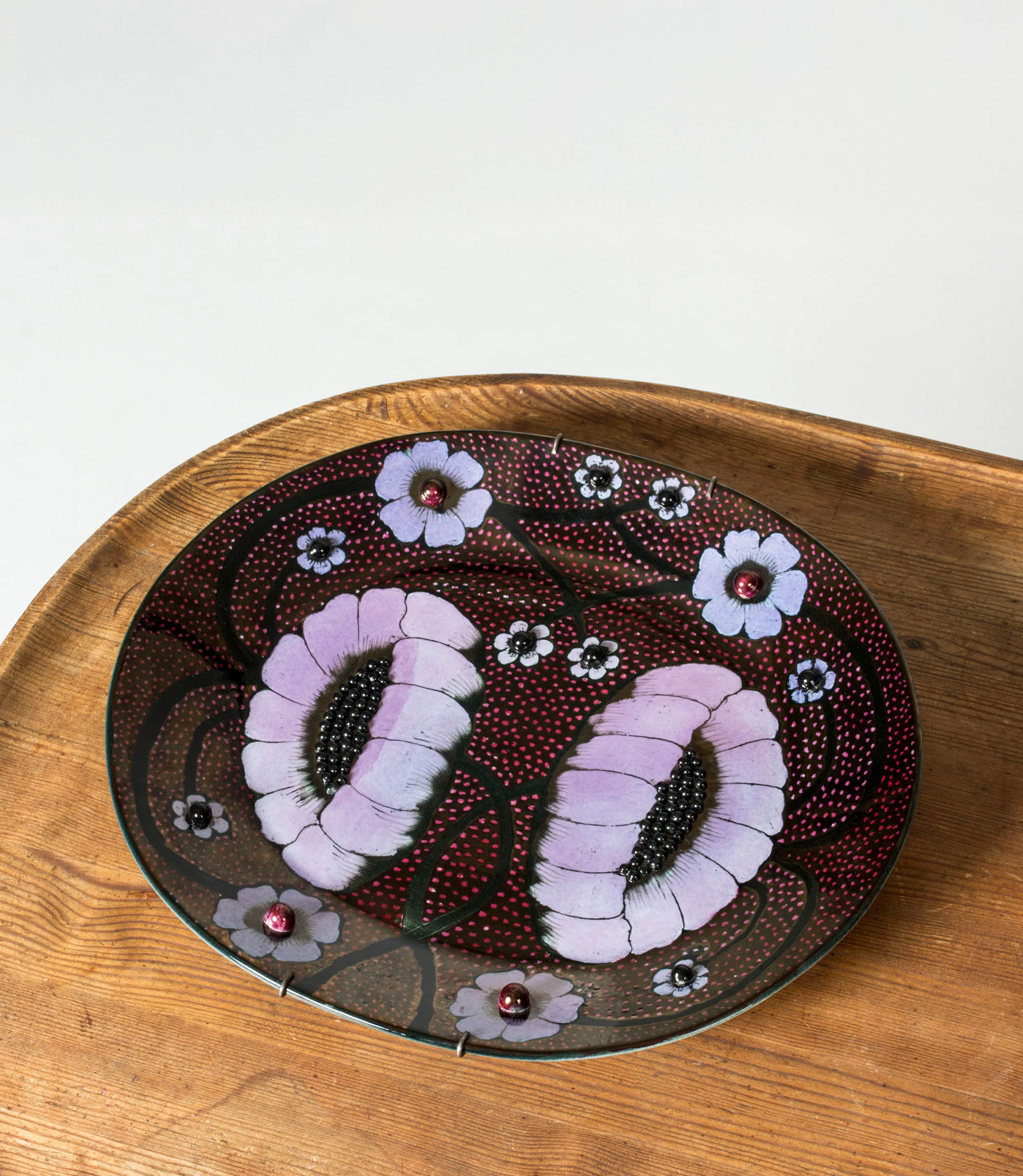 Stoneware platter by Birger Kaipiainen