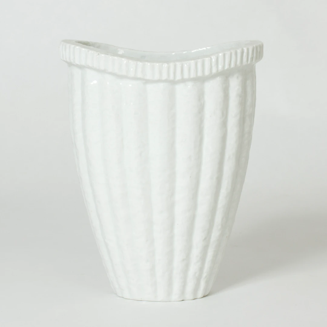 Midcentury chamotte vase by Gunnar Nylund