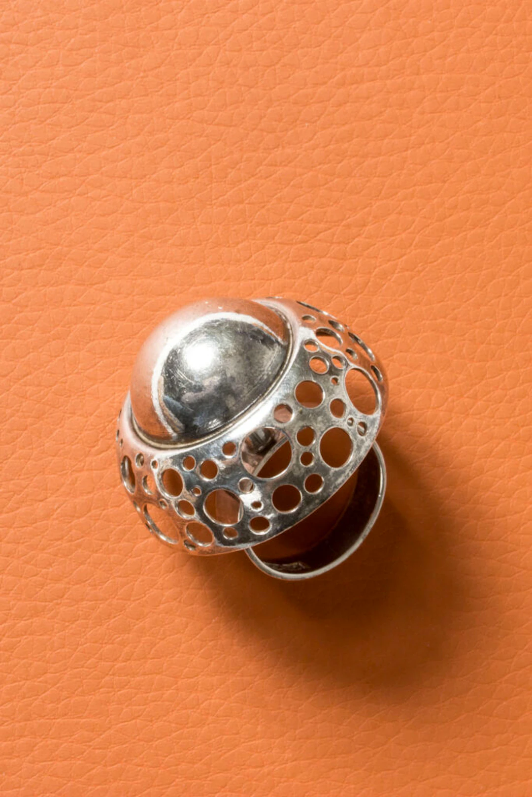 Modernist “Nuppu” Silver Ring by Liisa Vitali