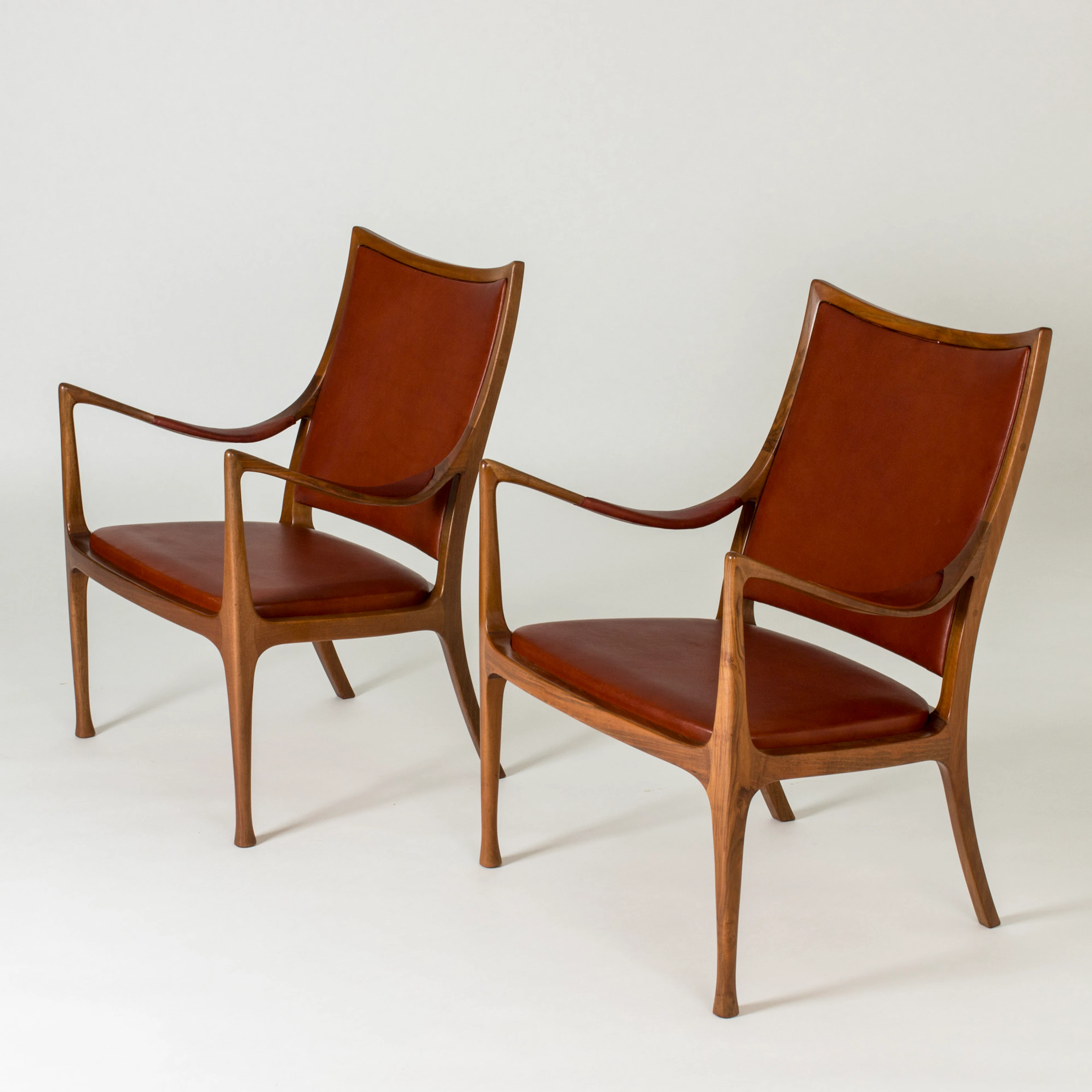 Midcentury lounge chairs by Hans Asplund