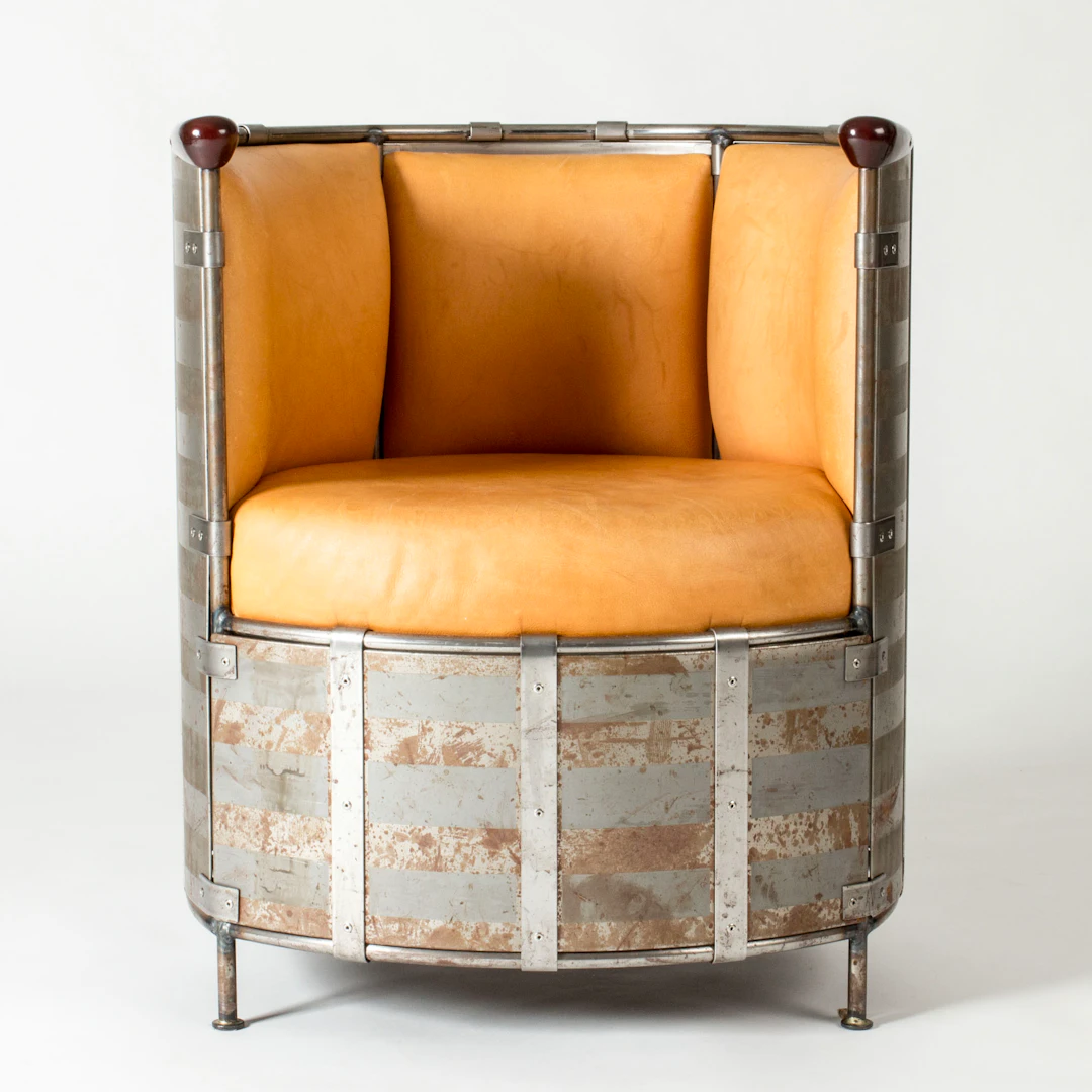 “MOOSE SKIN” LOUNGE CHAIR BY MATS THESELIUS