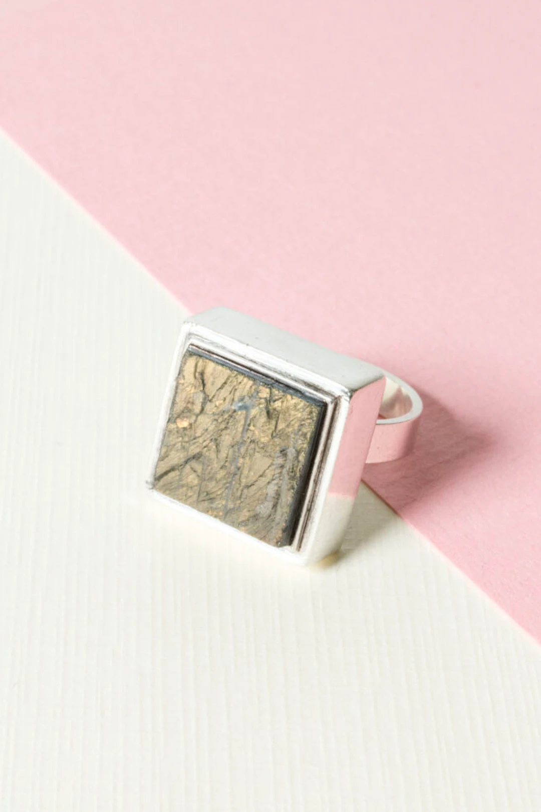 Silver and spectrolite ring by Helge Narsakka