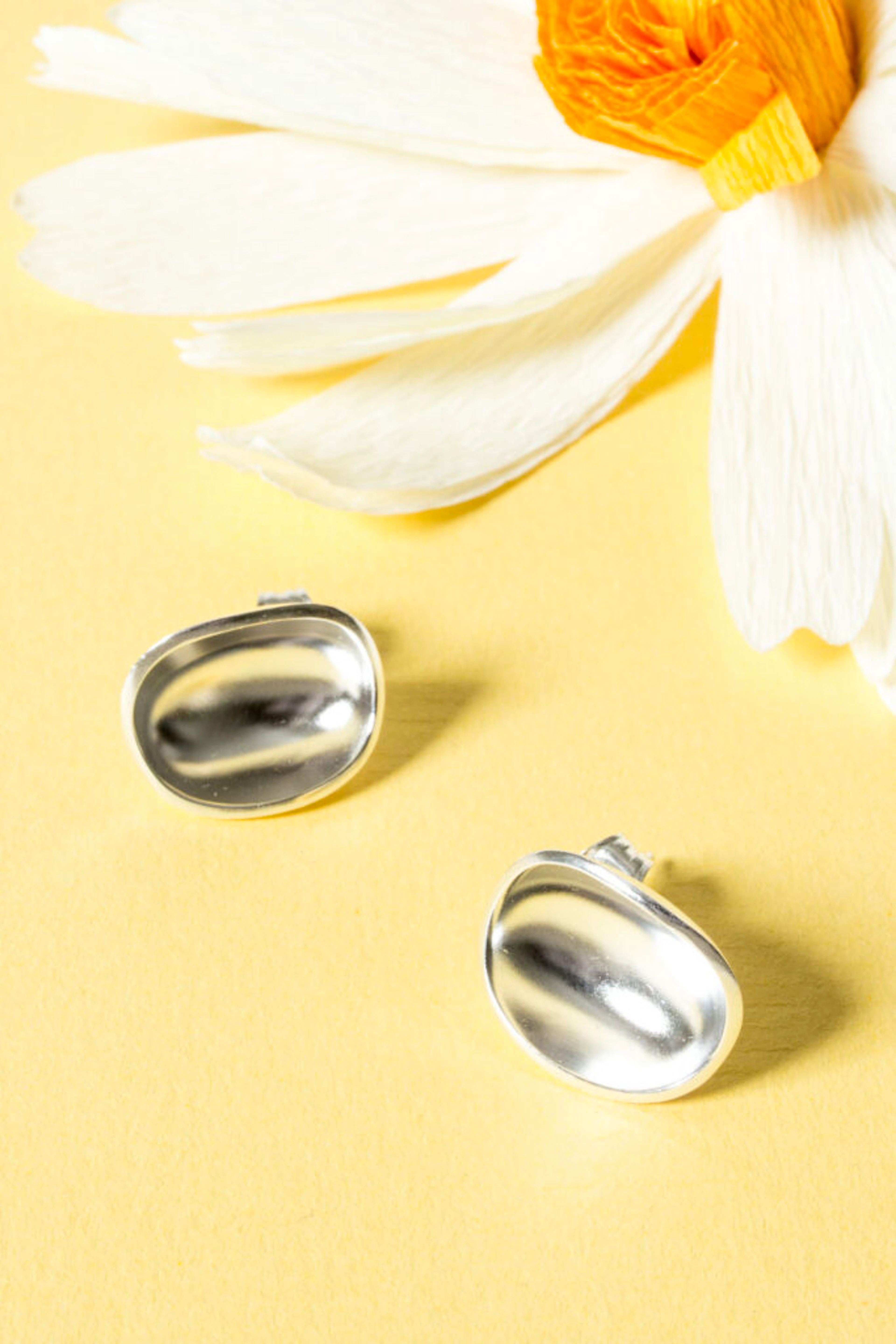 Modernist “Bowls” earrings by Sigurd Persson