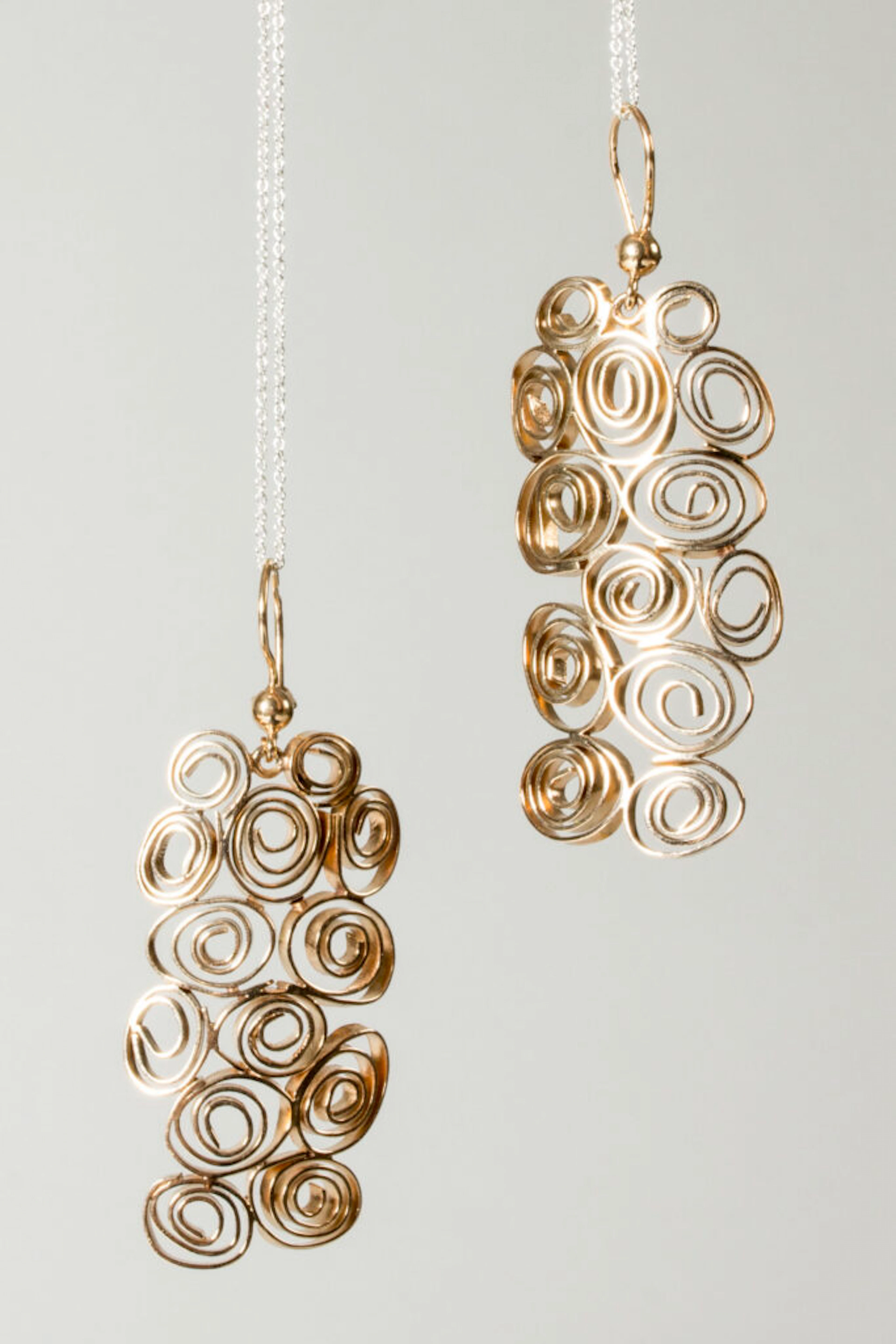 Gold “Kissantassu” Earrings by Liisa Vitali