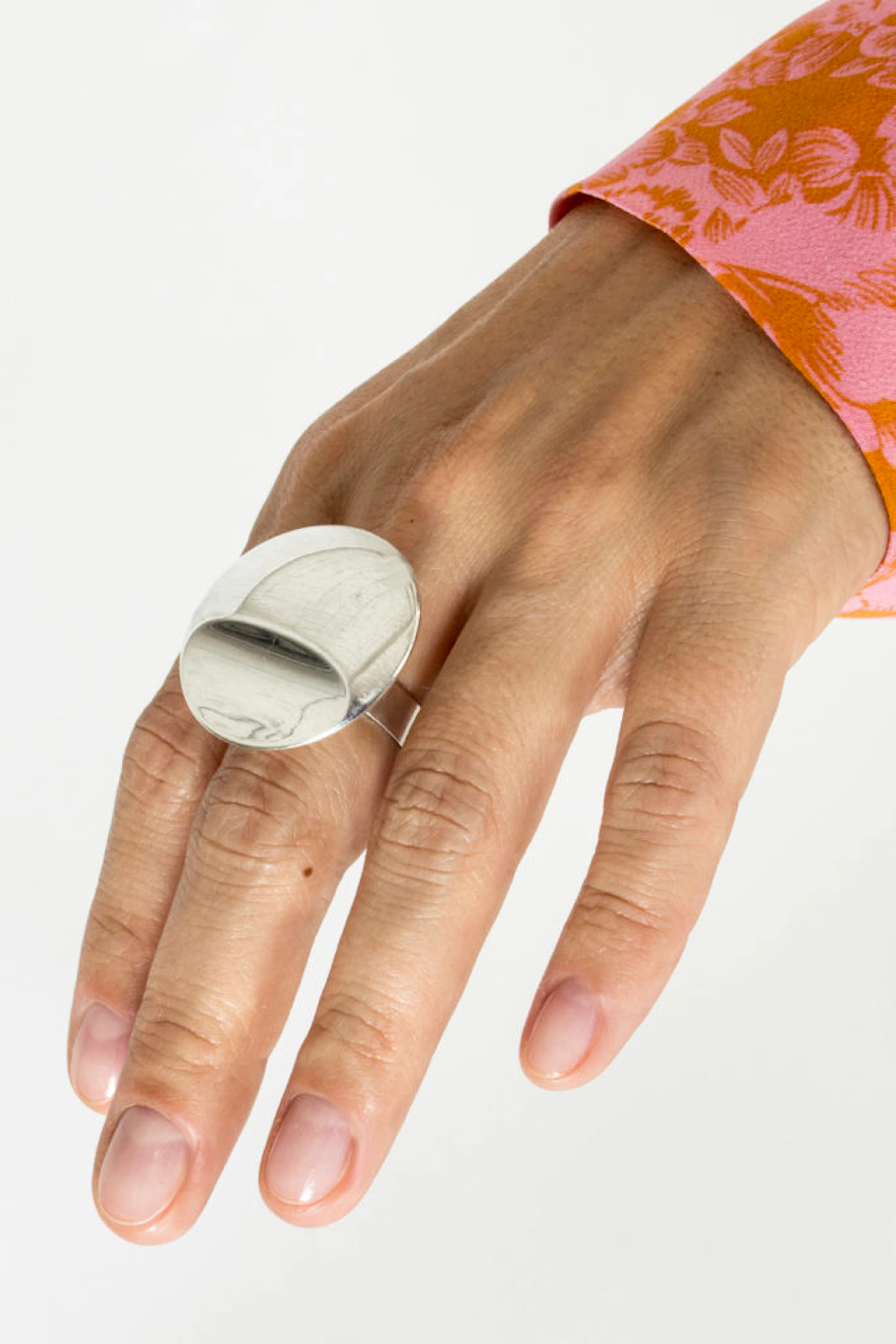 Vintage silver ring by Pekka Piekäinen
