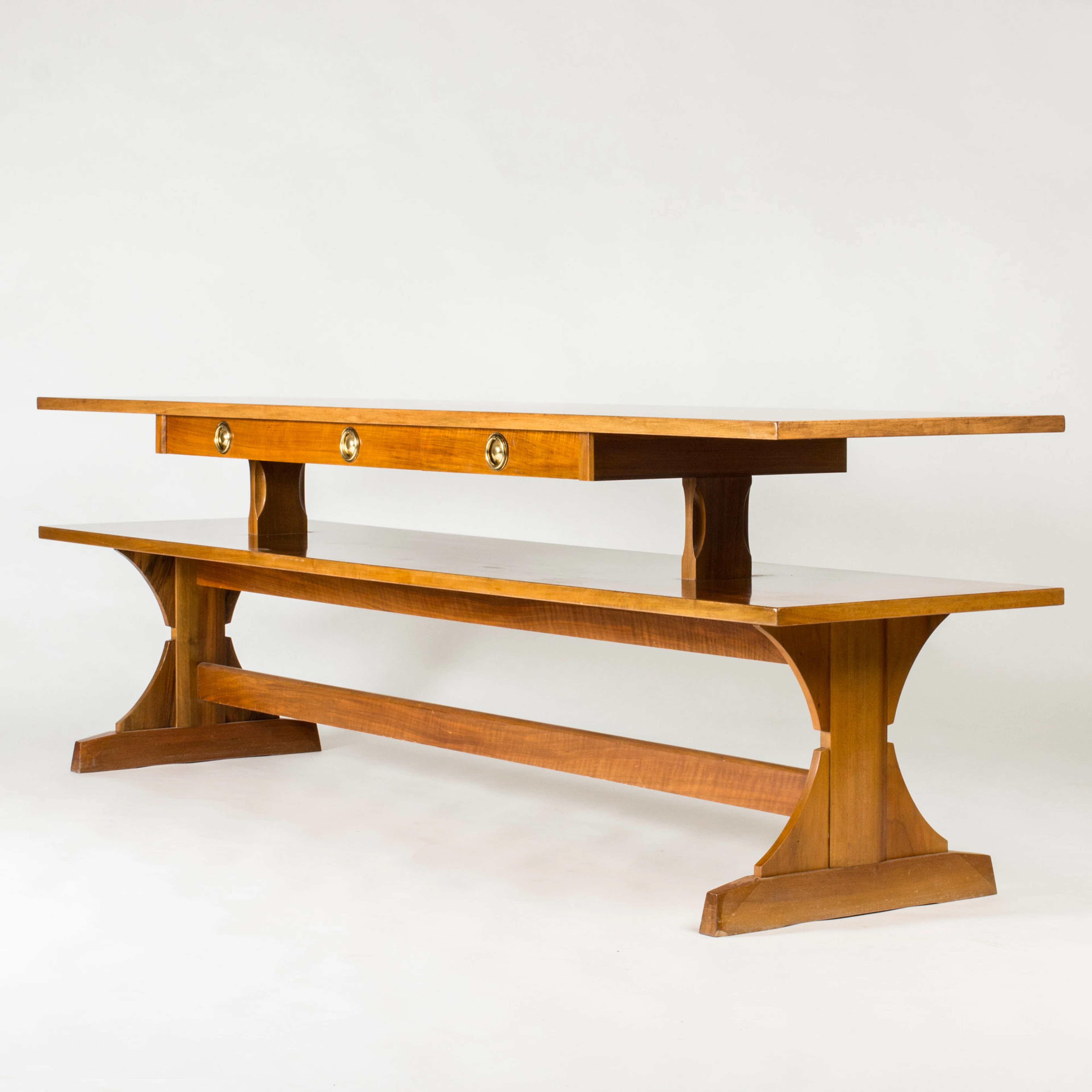 Mahogany library table by Josef Frank