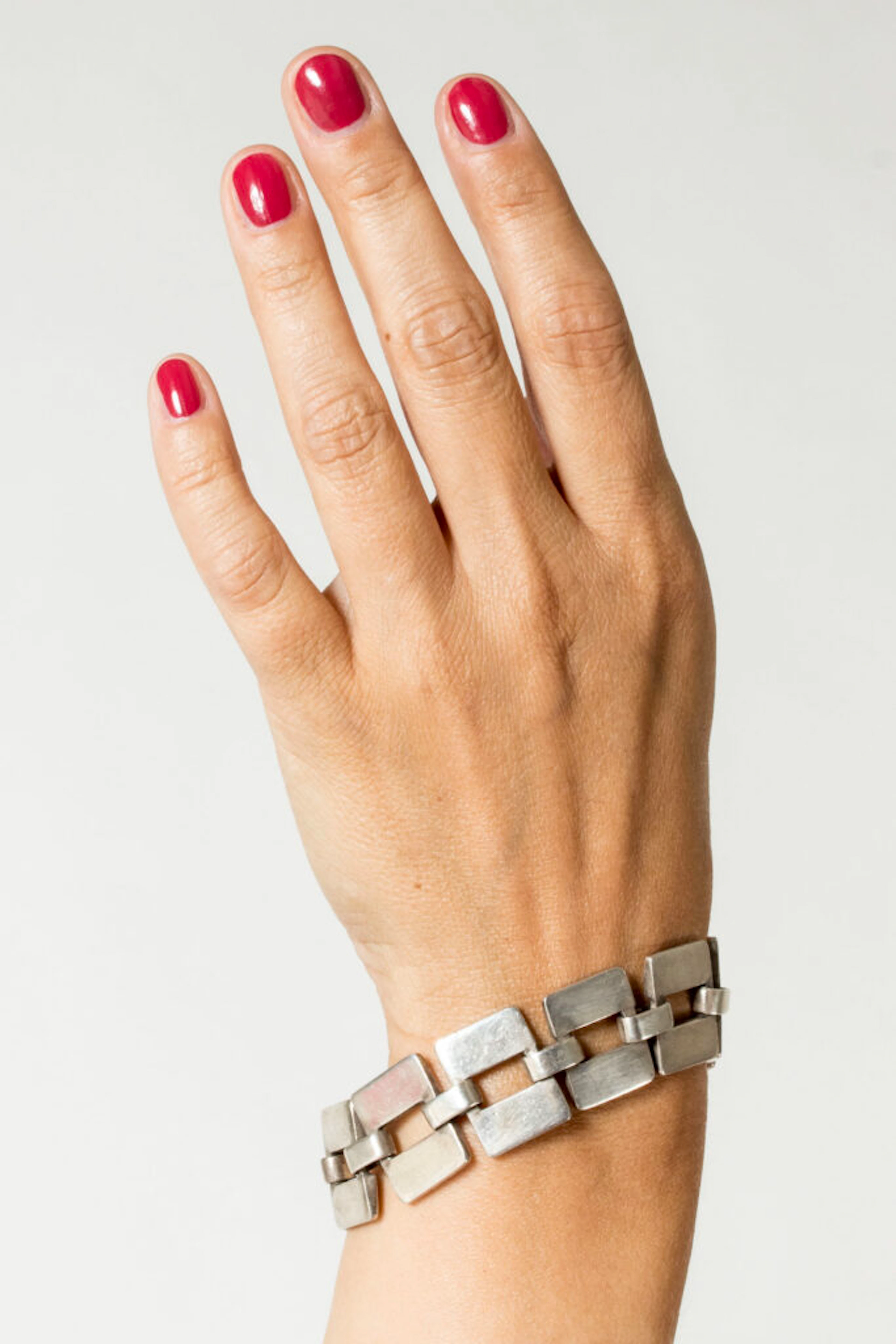 Silver bracelet by Sven-Erik Högberg