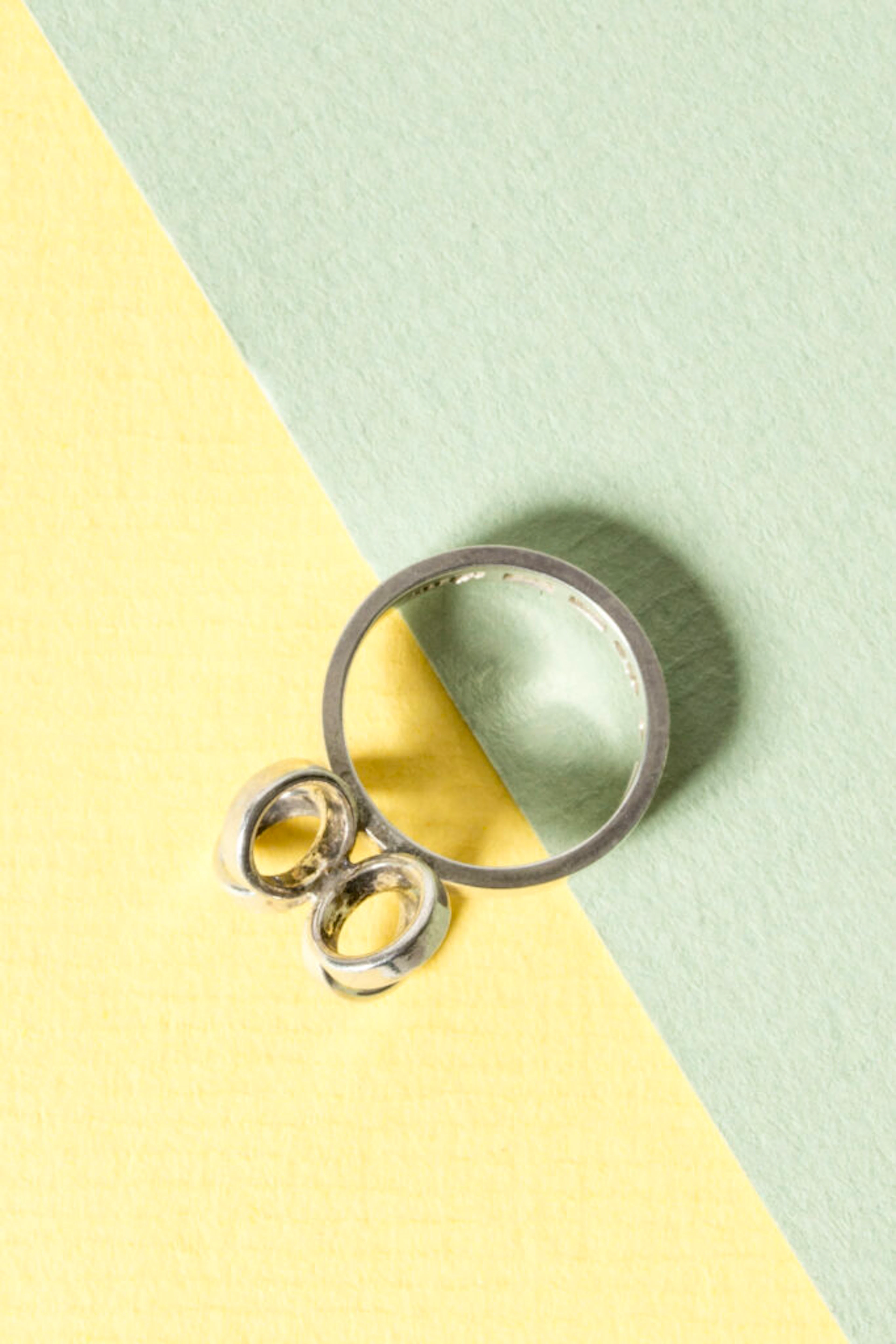 Silver ring by Cecilia Johansson