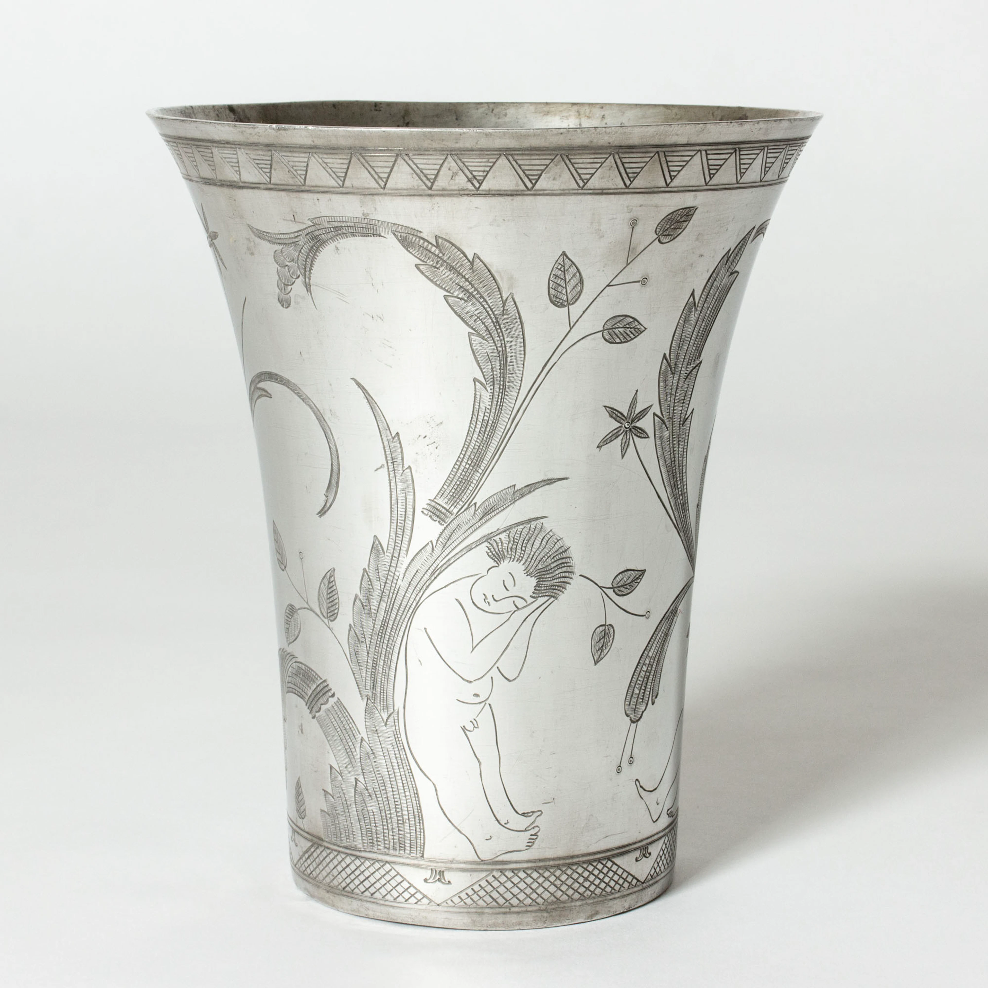 Pewter vase by Tyra Lundgren