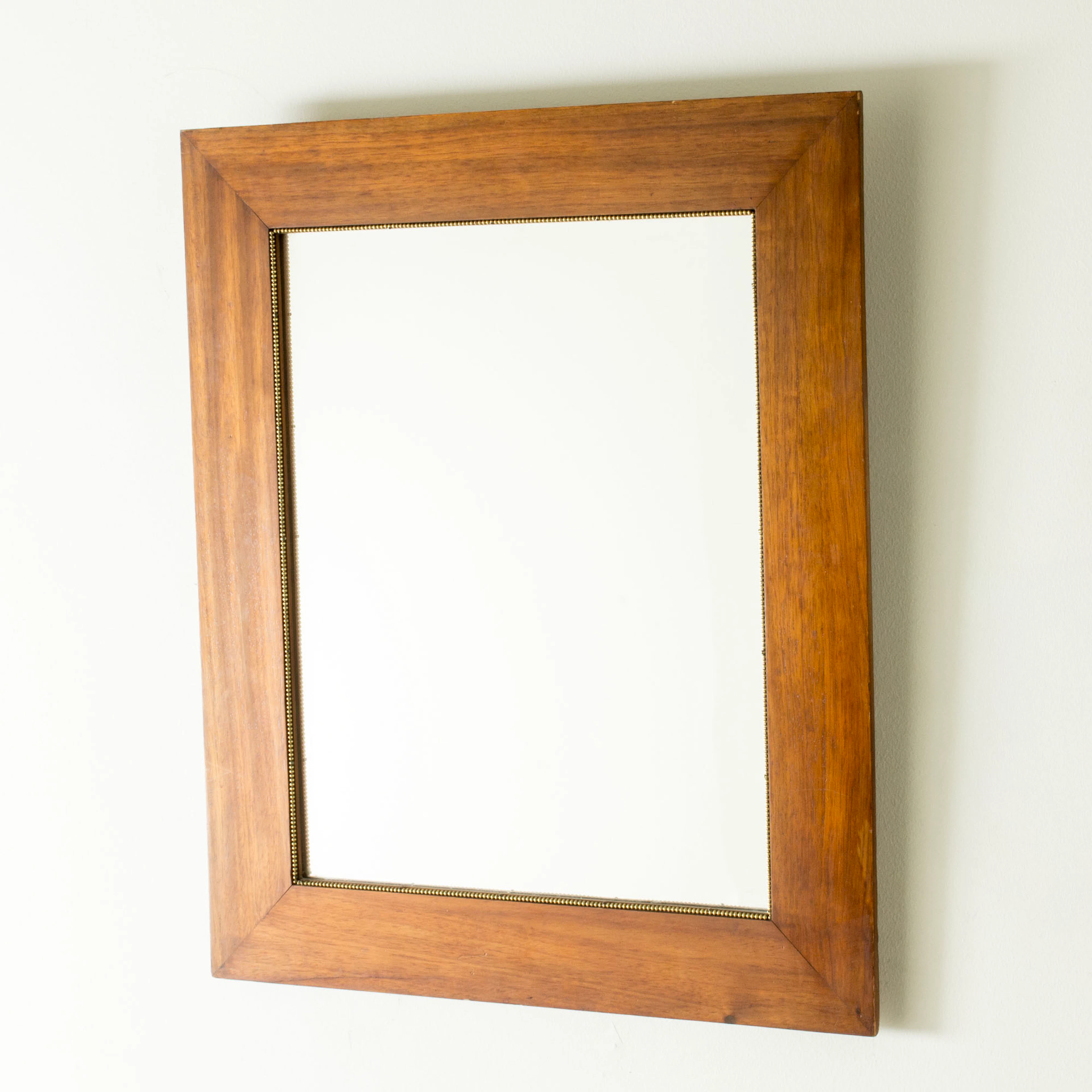 Swedish Modern Mahogany Wall Mirror