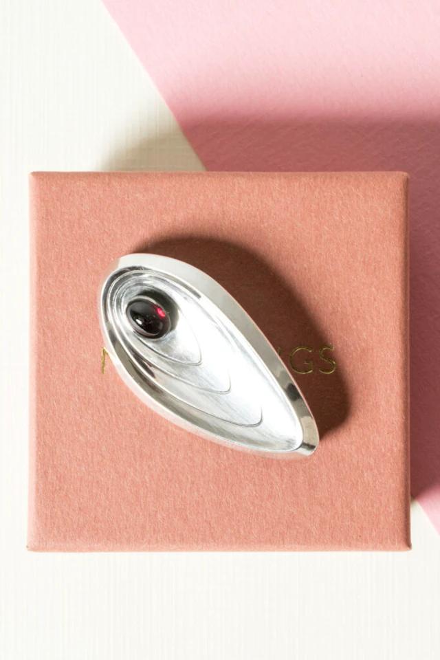 Modernist silver brooch by Sven-Arne Gillgren