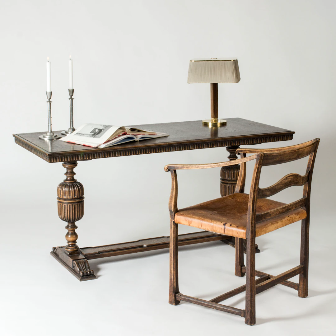 “Charles” Library Table by Axel Einar Hjorth