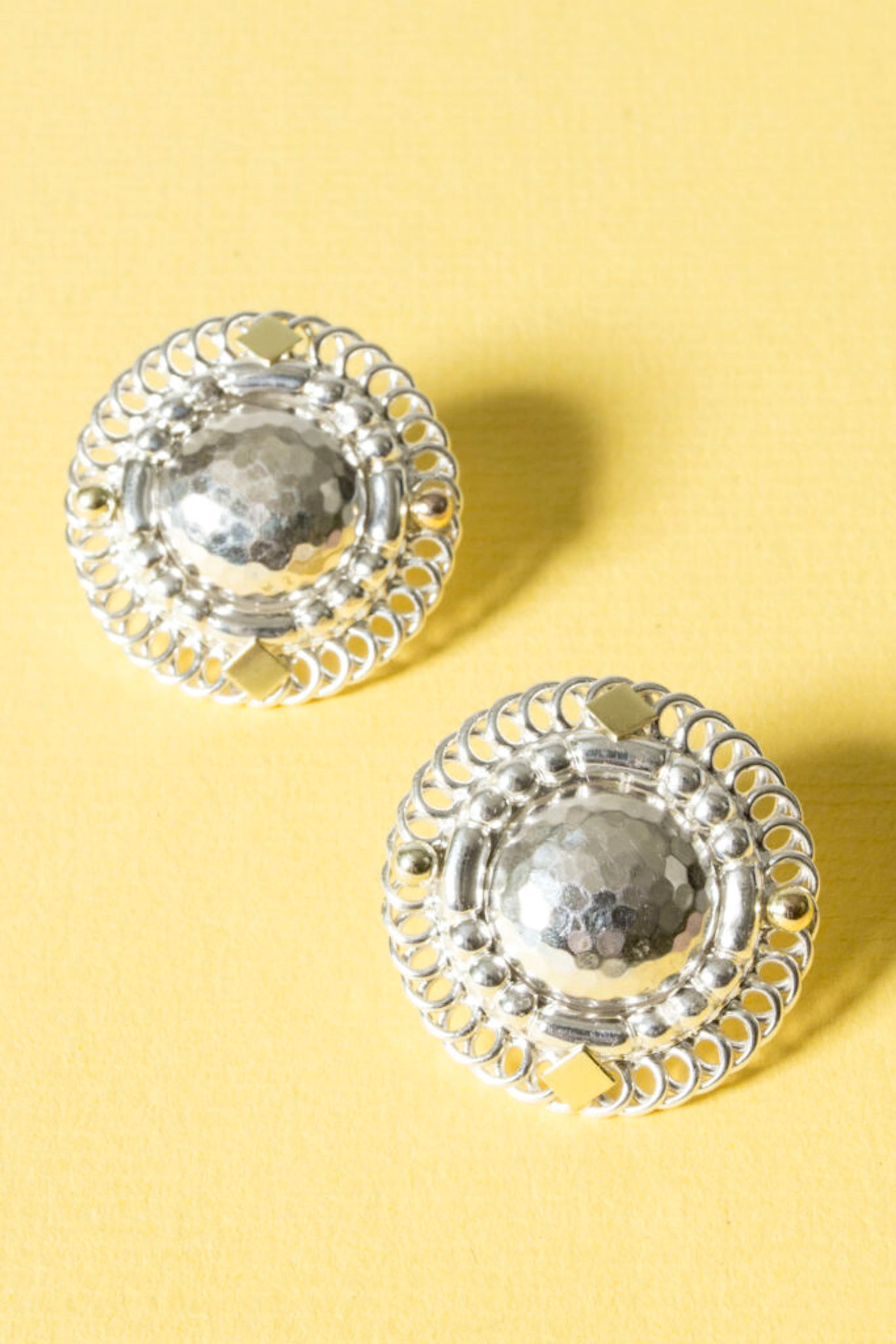Silver earrings #85 by Georg Jensen