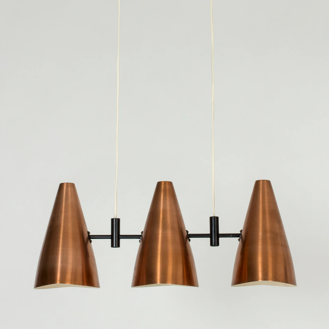 Copper ceiling lamp by Eje Ahlgren