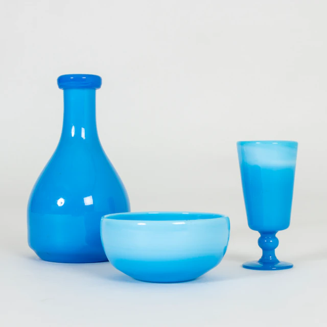 Set of three glass vessels by Erik Höglund