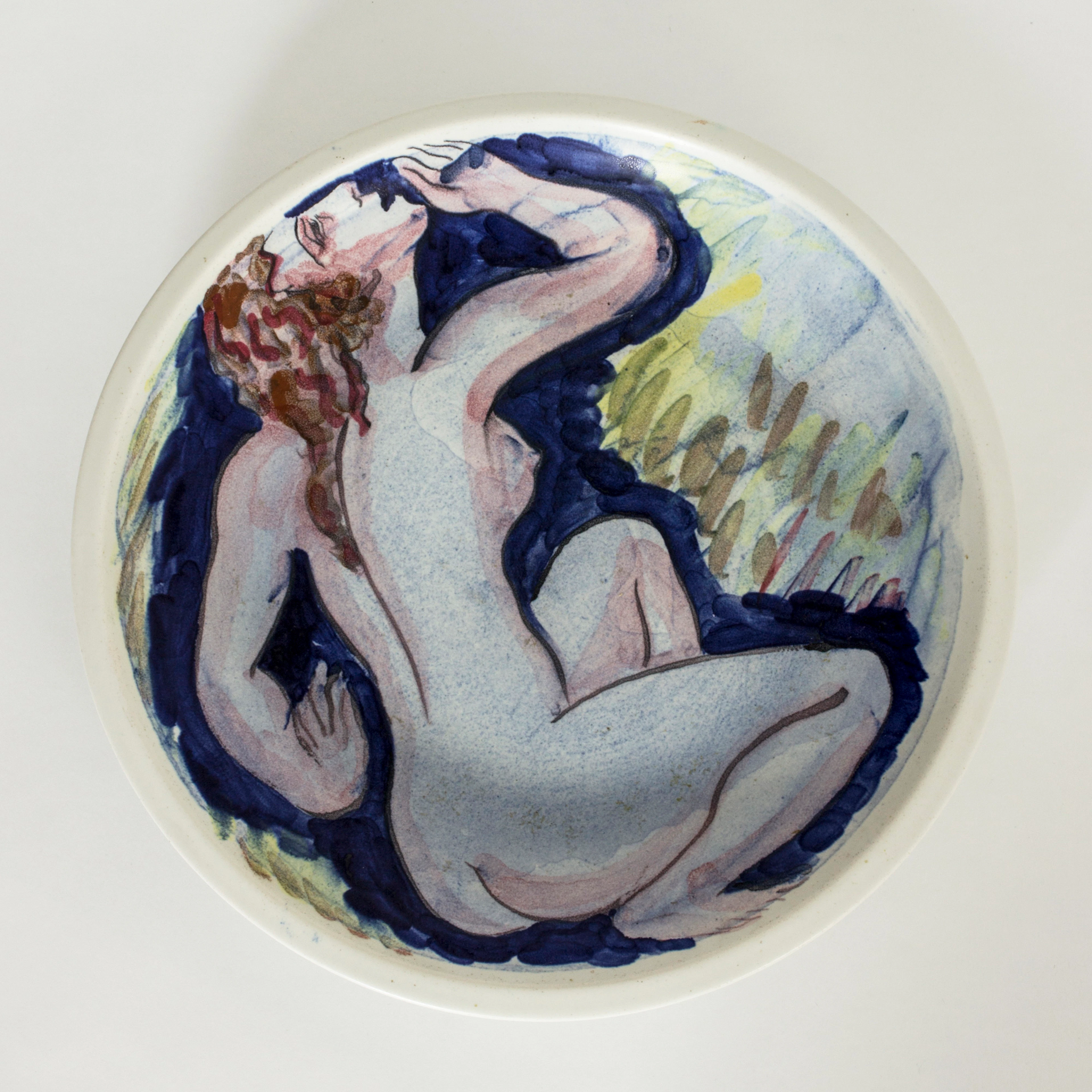 Stoneware platter by Isaac Grünewald