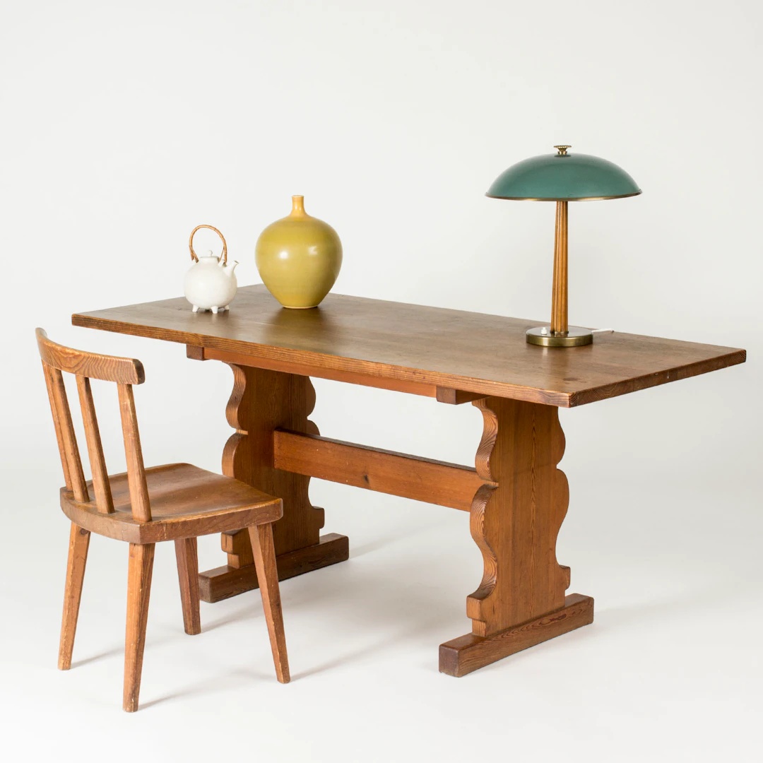 Pine Dining Table by Carl Malmsten
