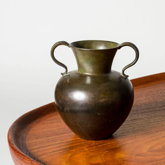 Modernist Bronze Vase from GAB