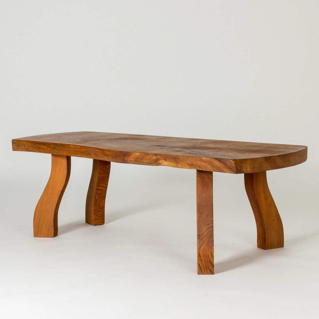 Elm slab coffee table from Beijboms
