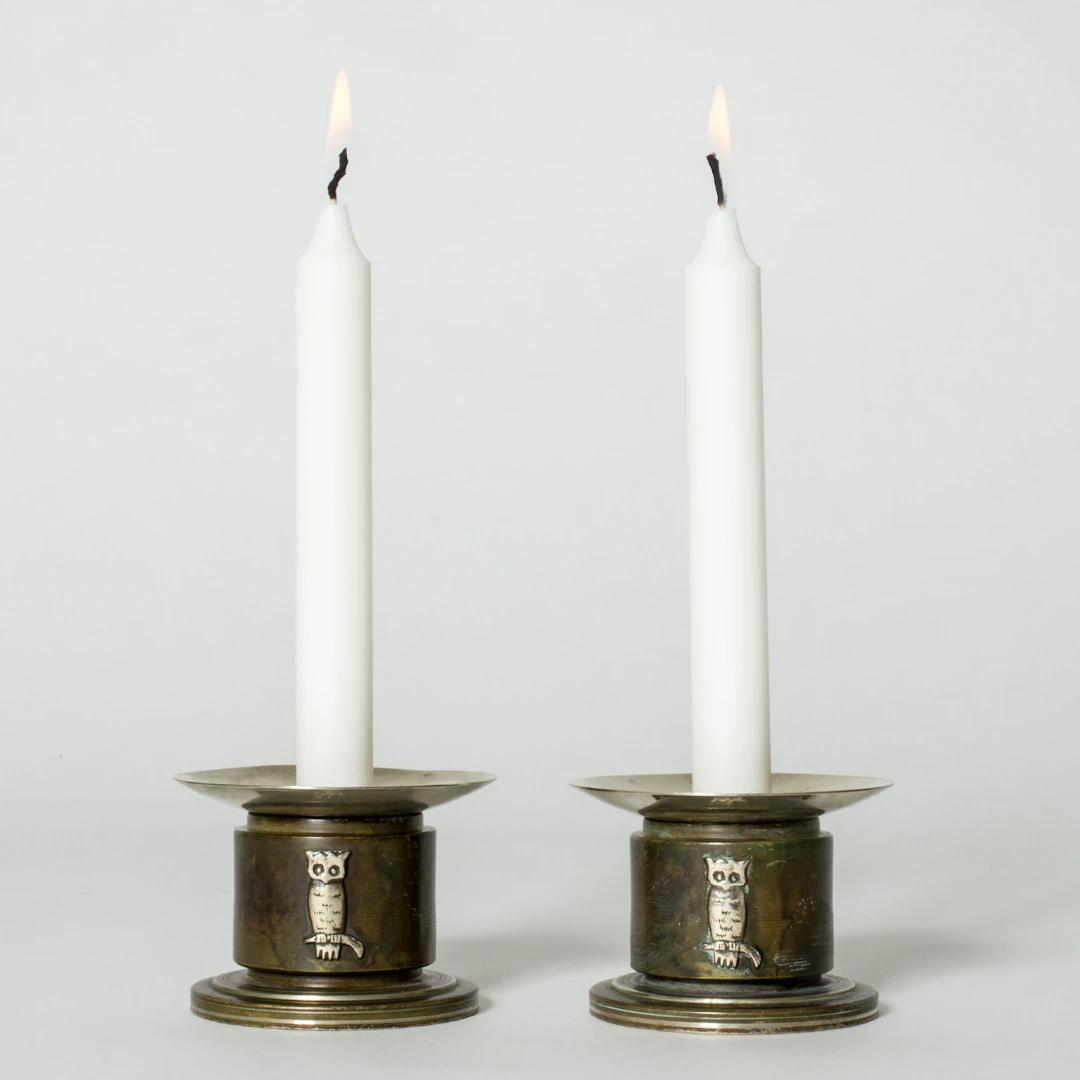 Bronze candlesticks from Orio
