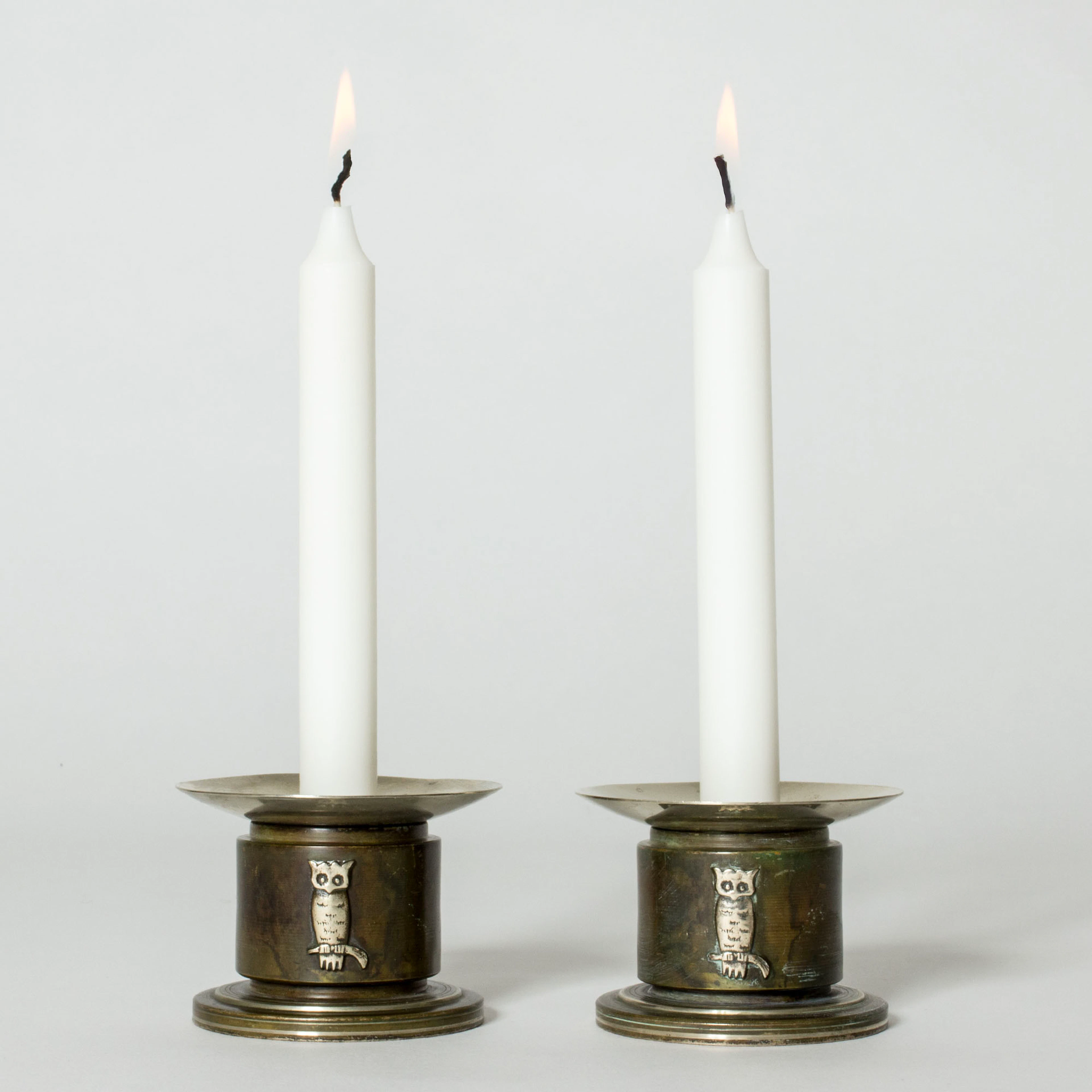Bronze candlesticks from Orio