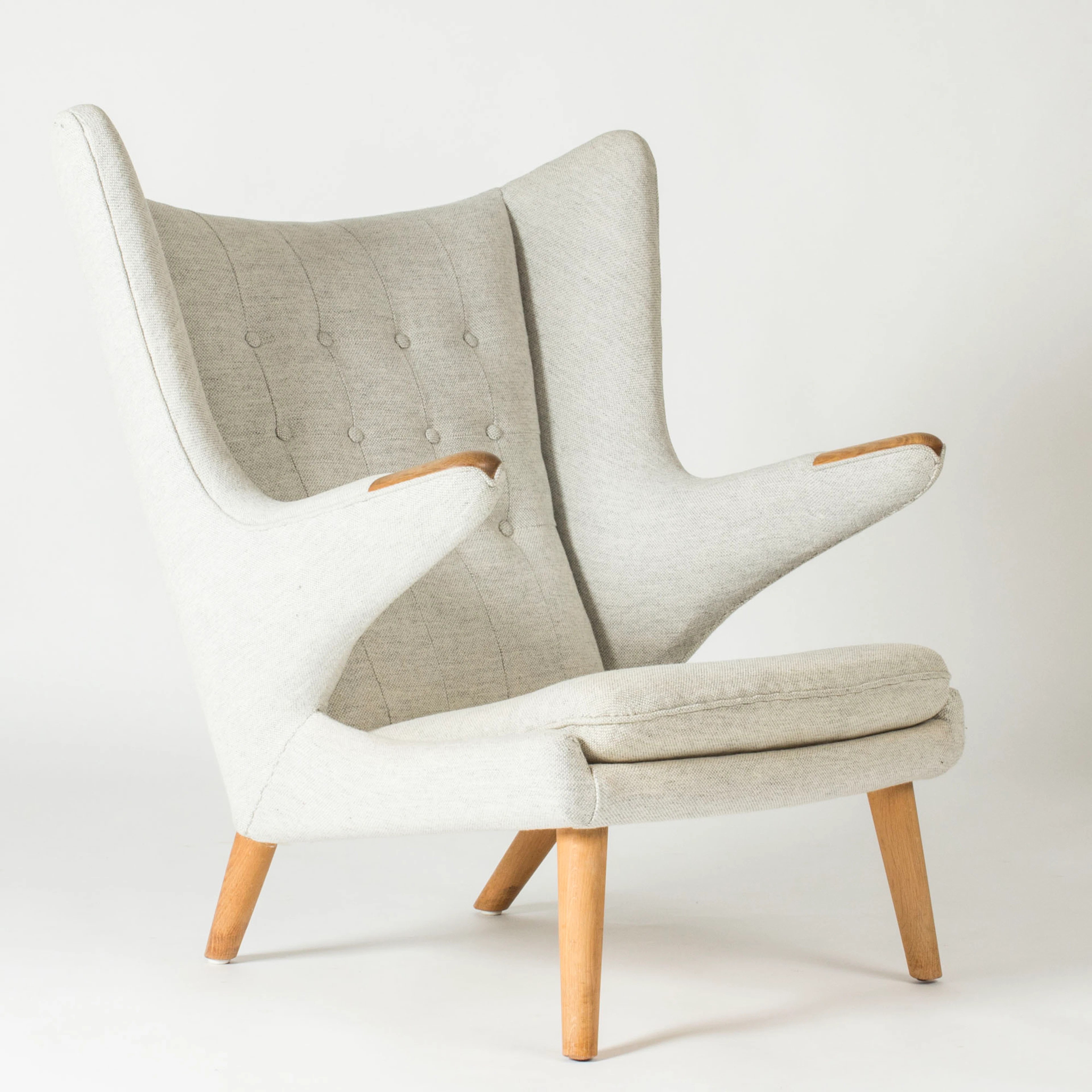 Midcentury “Papa Bear” lounge chair by Hans J. Wegner