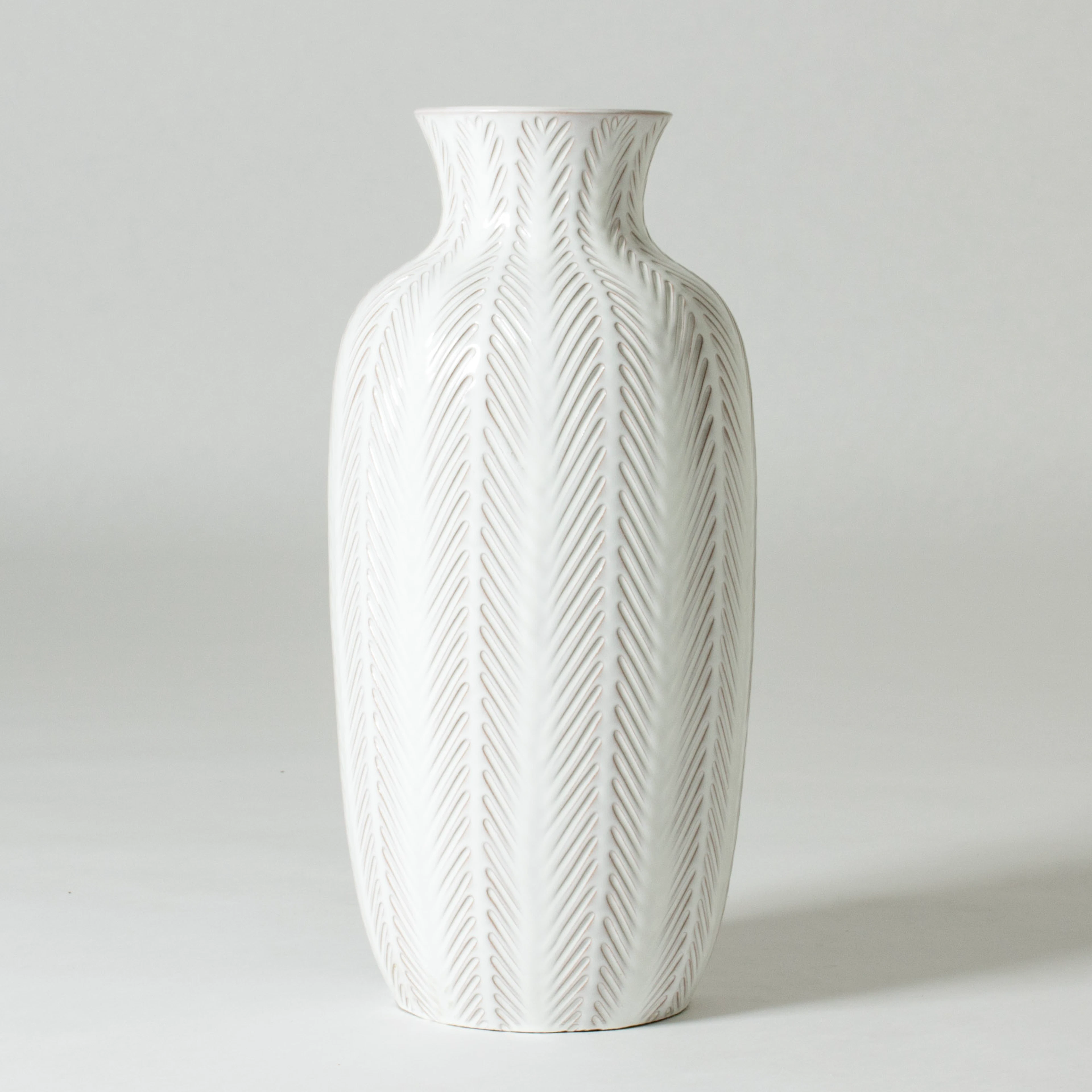 Modernist earthenware floor vase by Anna-Lisa Thomson