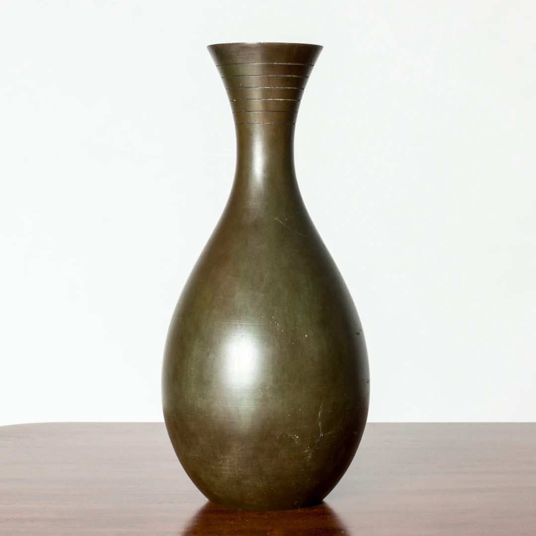 Modernist Bronze Vase from GAB