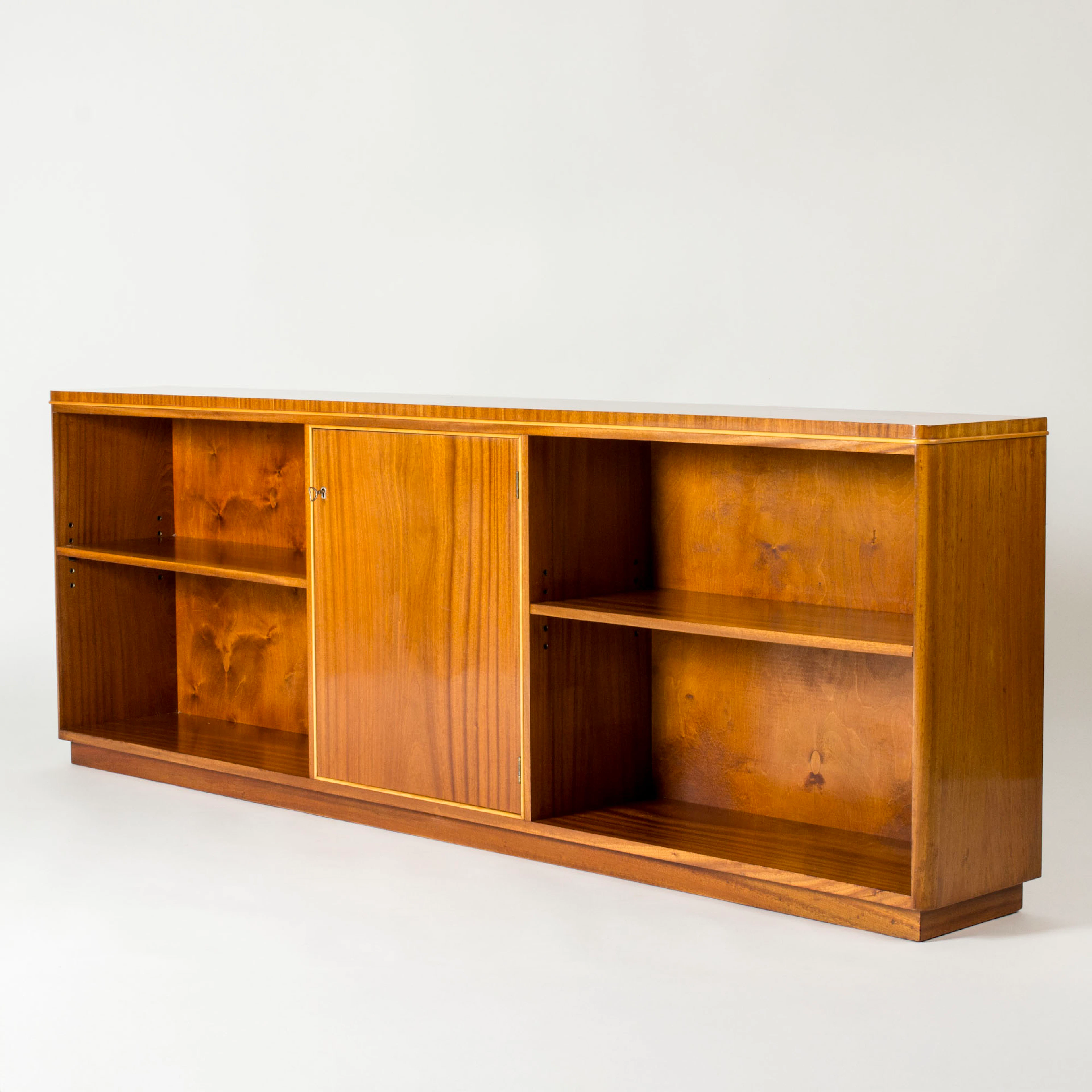 Swedish Modern Mahogany Bookcase from Ditzinger