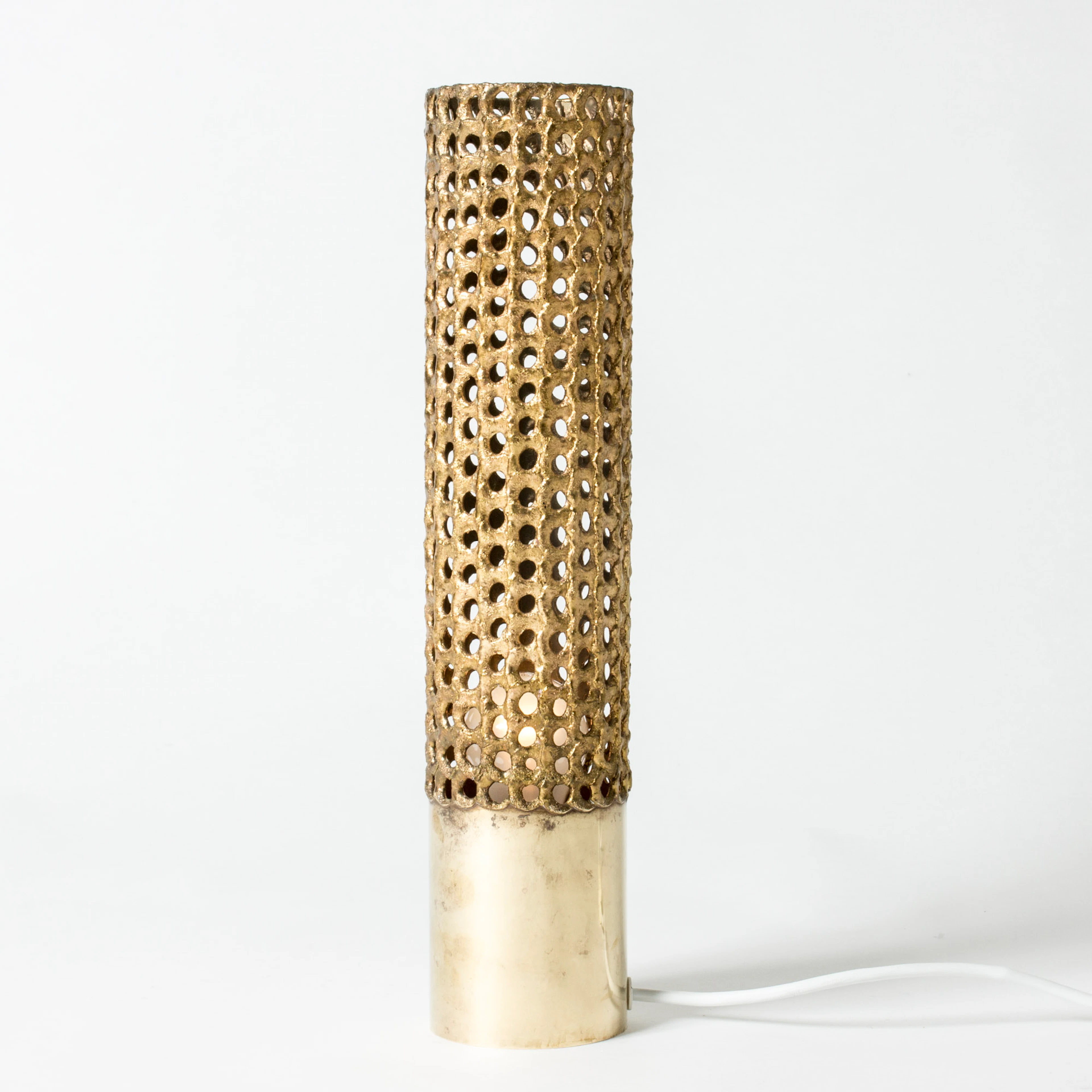 Vintage brass table lamp by Pierre Forssell