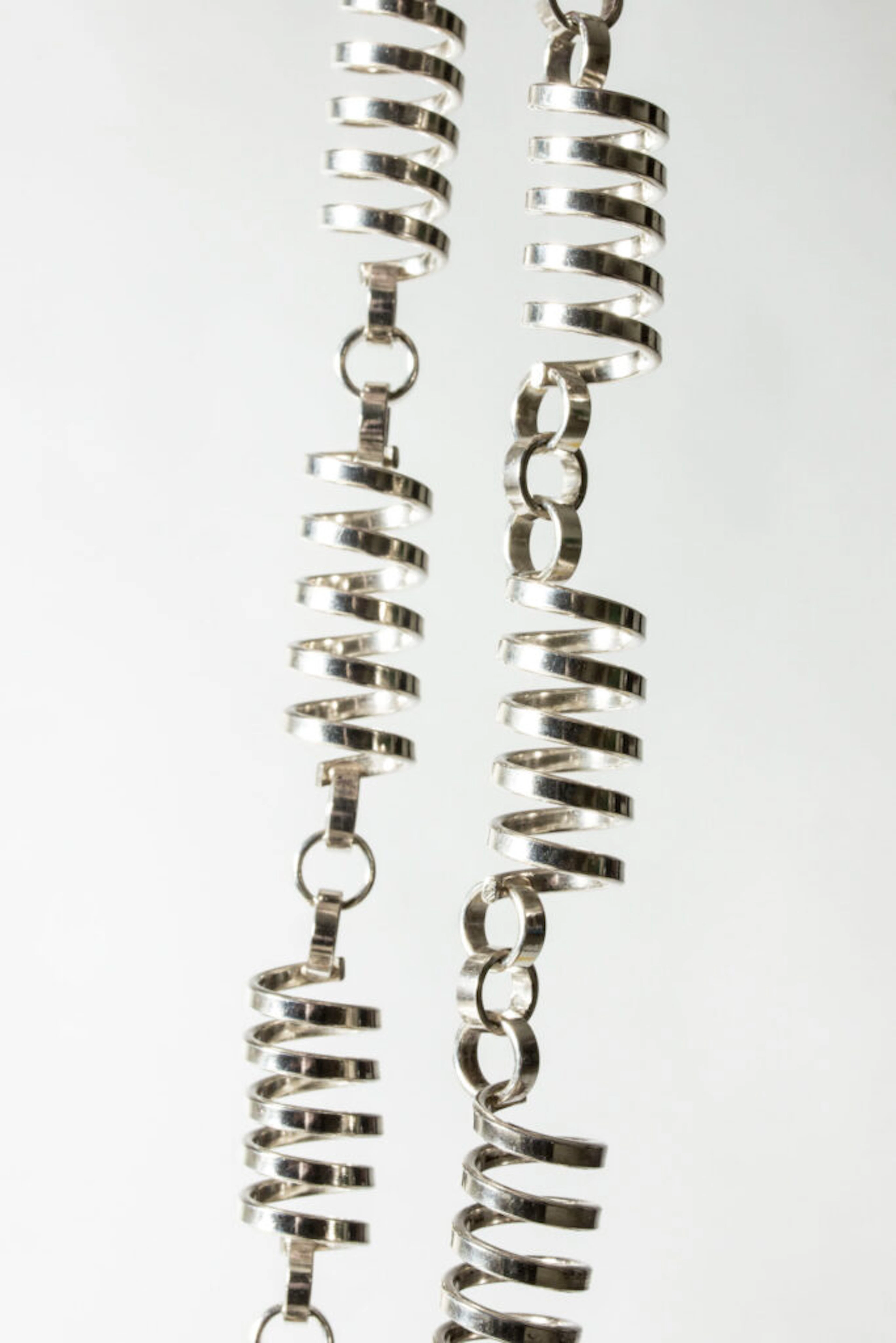 Silver collier by Cecilia Johansson