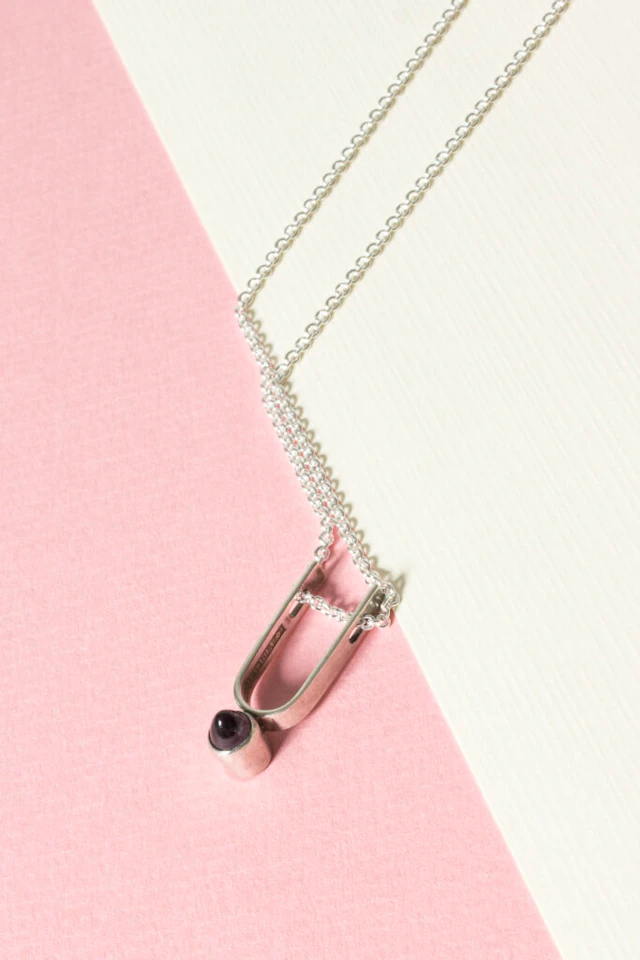 Modernist silver pendant by Elis Kauppi