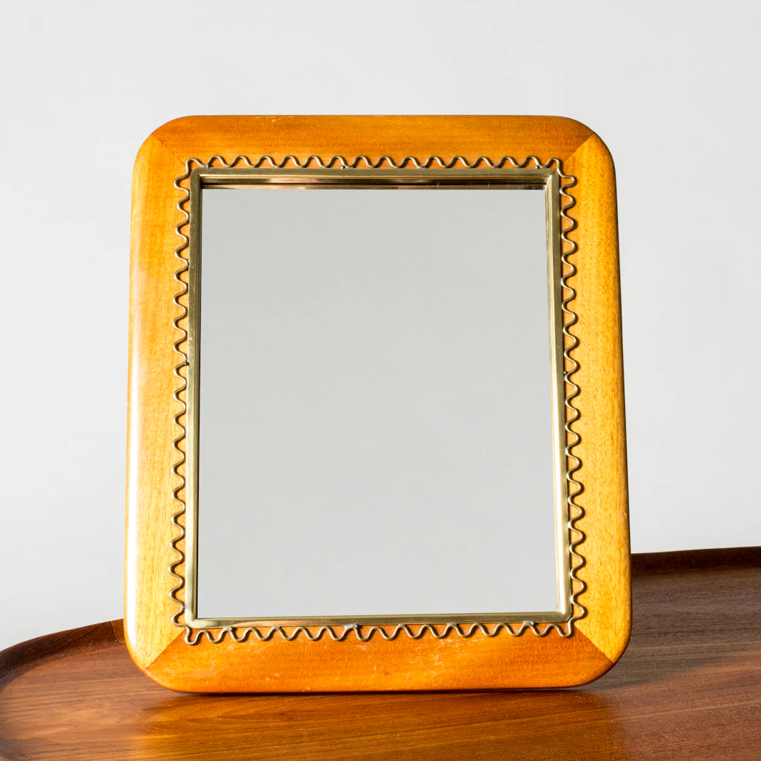 Swedish Modern Table Mirror