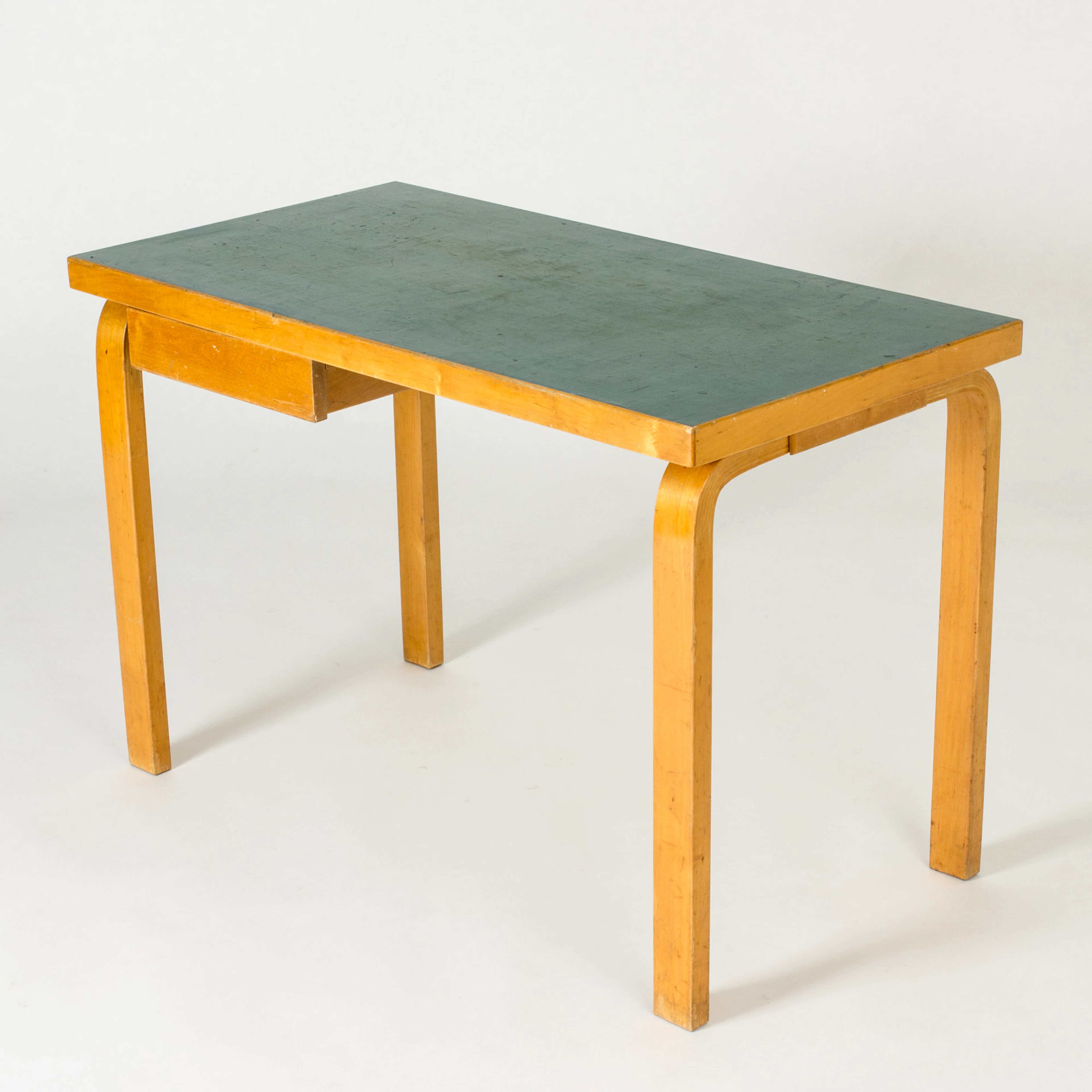 Vintage birch desk by Alvar Aalto