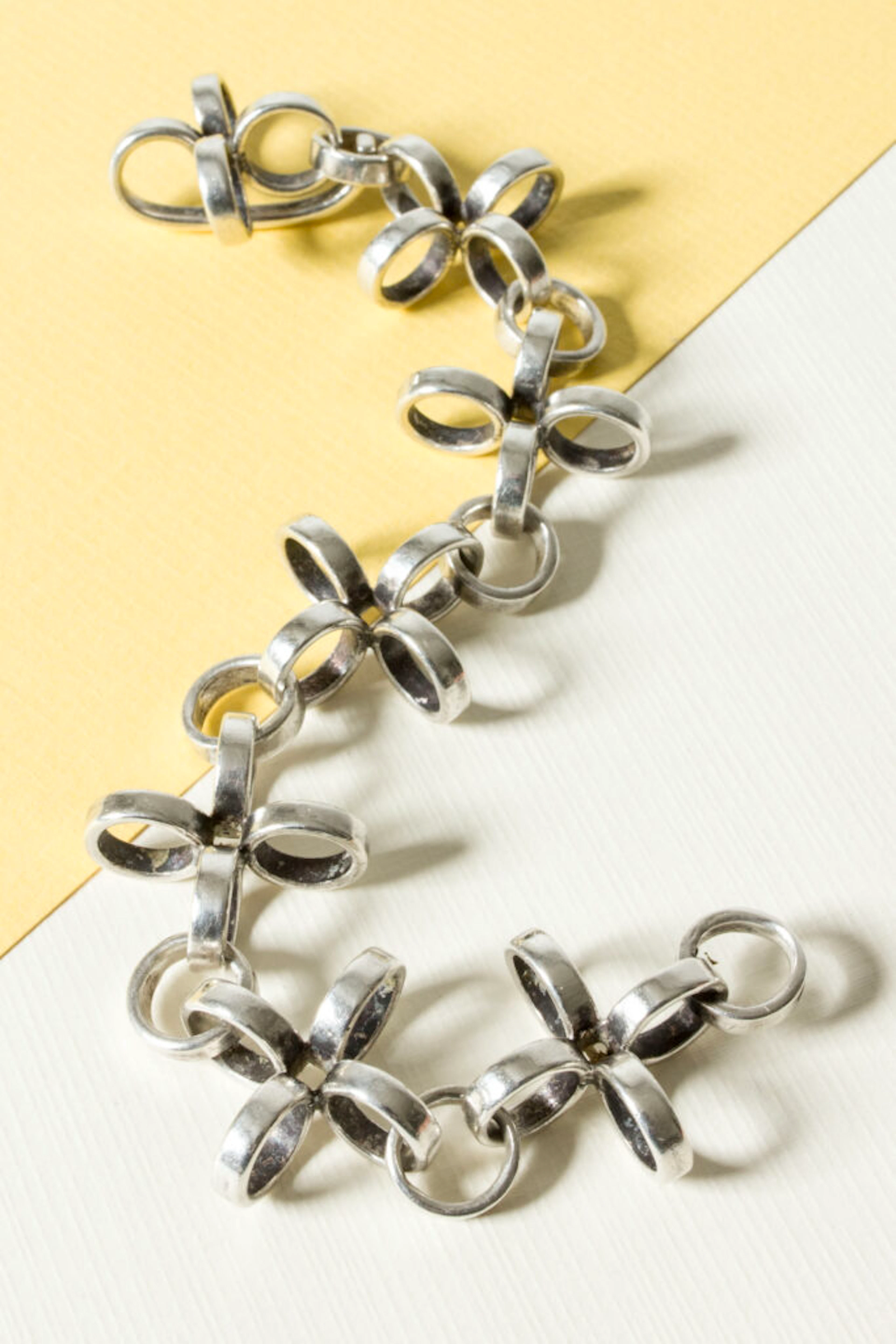 Silver bracelet by Cecilia Johansson