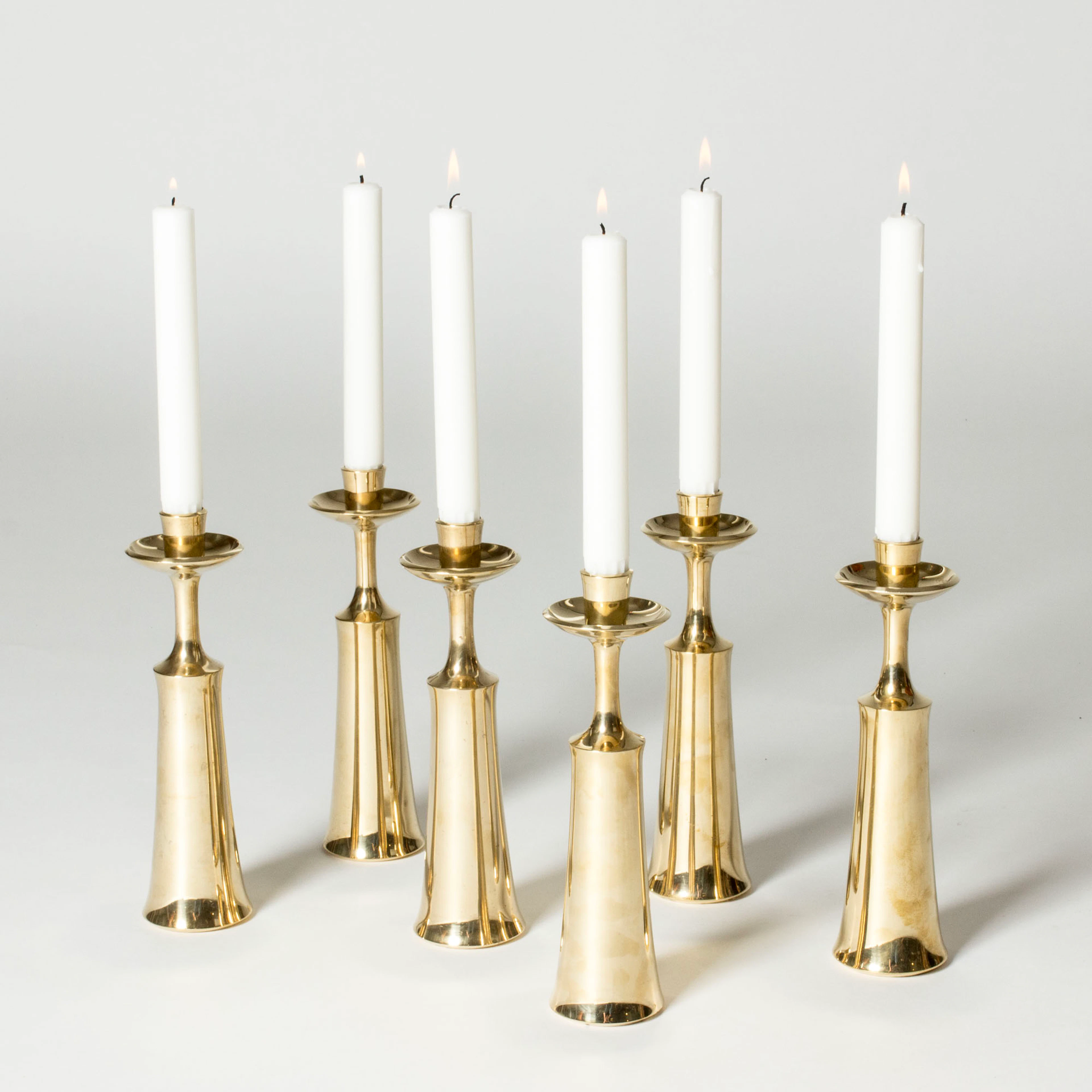Brass Candlesticks by Jens Quistgaard