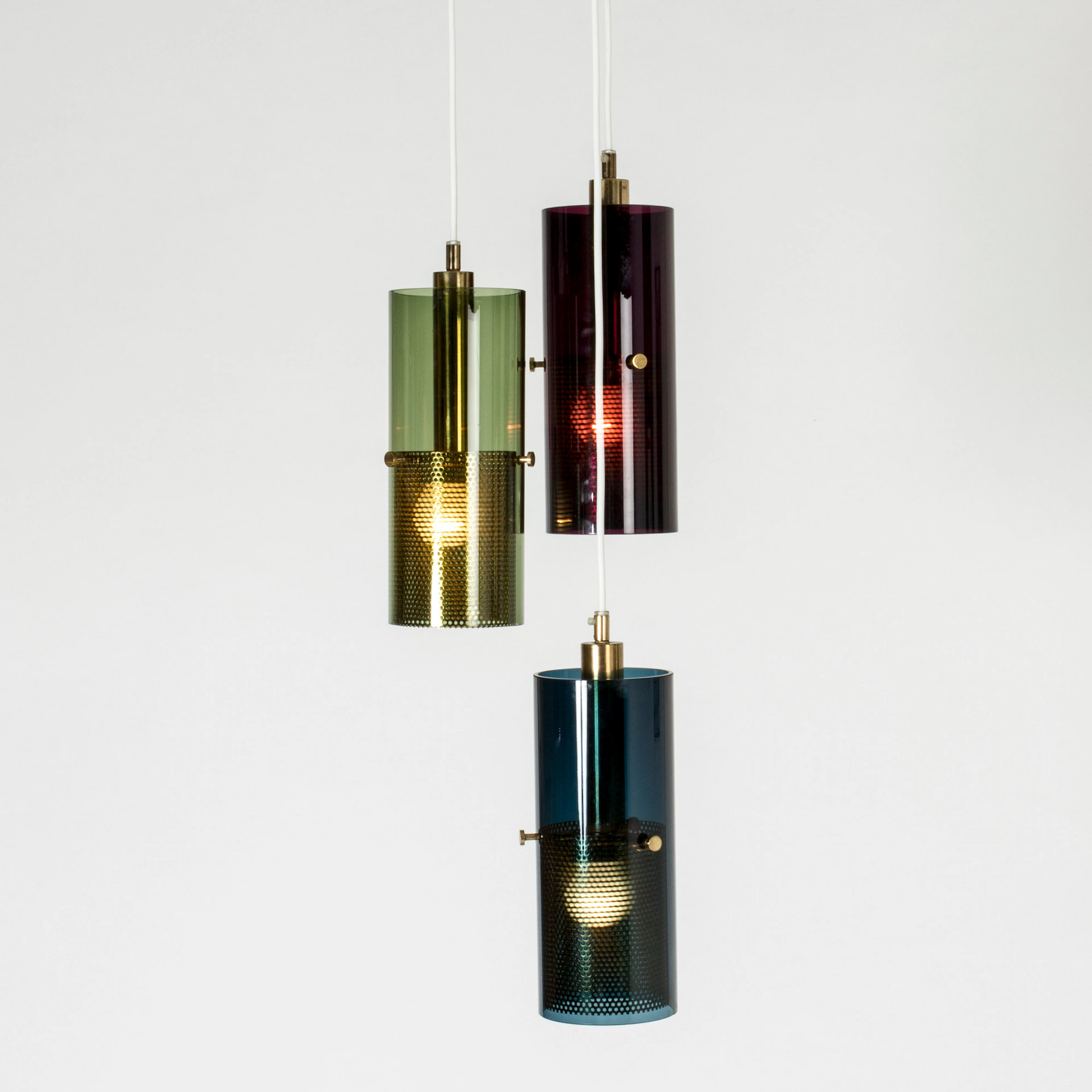 Glass ceiling lamp by Hans-Agne Jakobsson