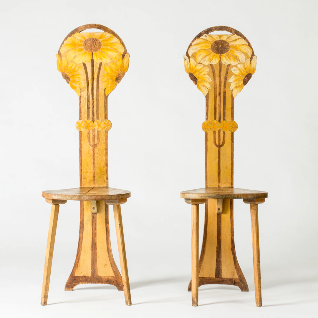 Pair of Art Nouveau Side Chairs
