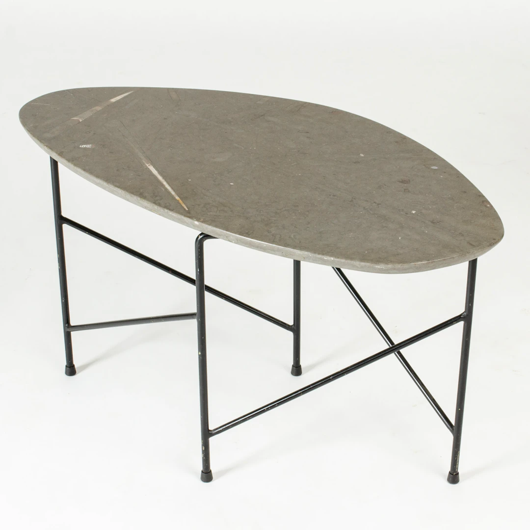 Modernist Limestone Side Table by Sven Sahlberg