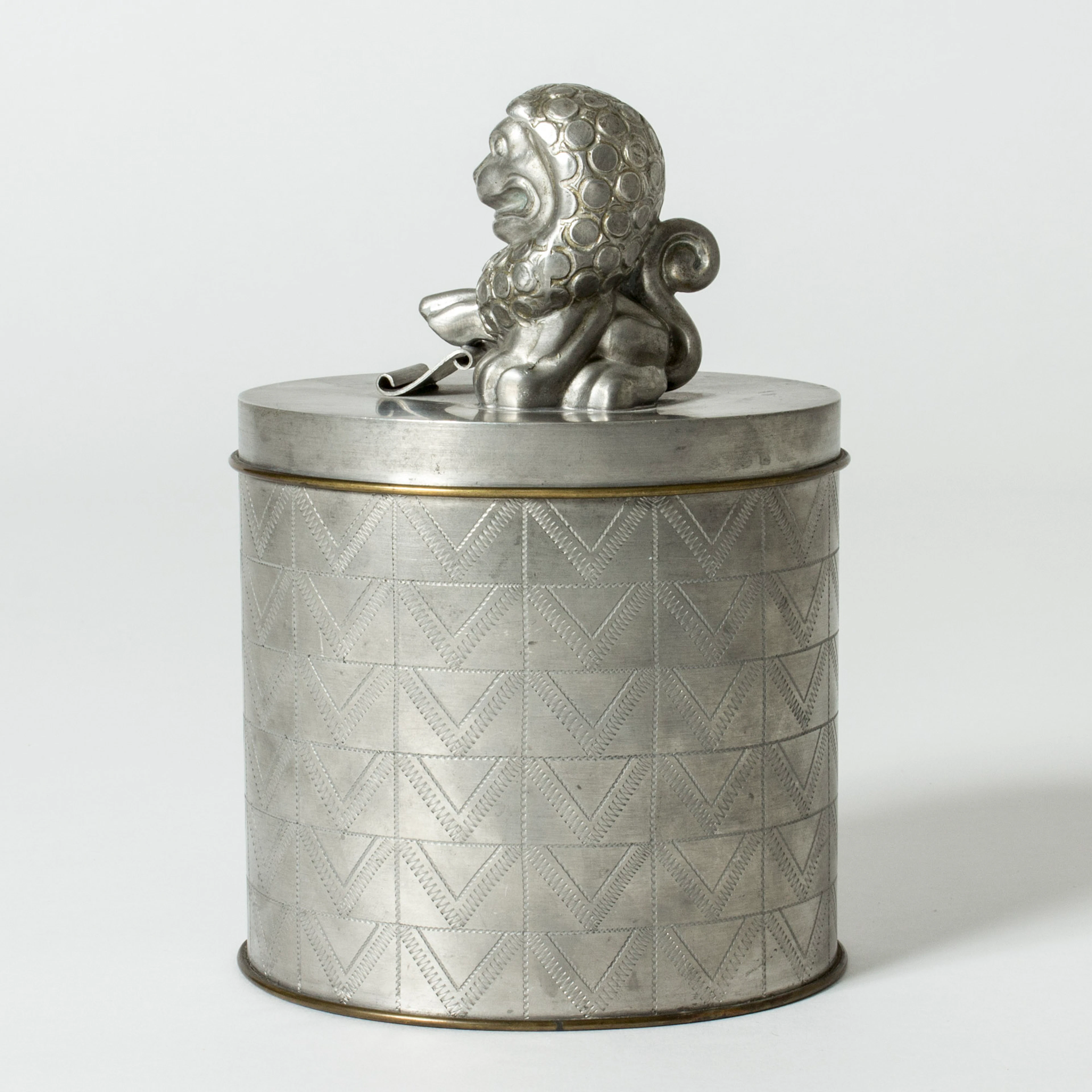 Pewter jar by Anna Petrus