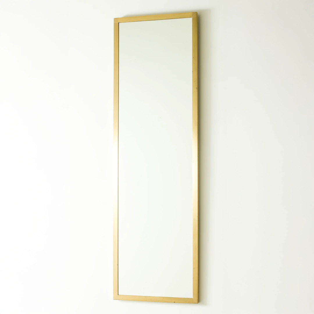 Brass wall mirror from Glasmäster i Markaryd