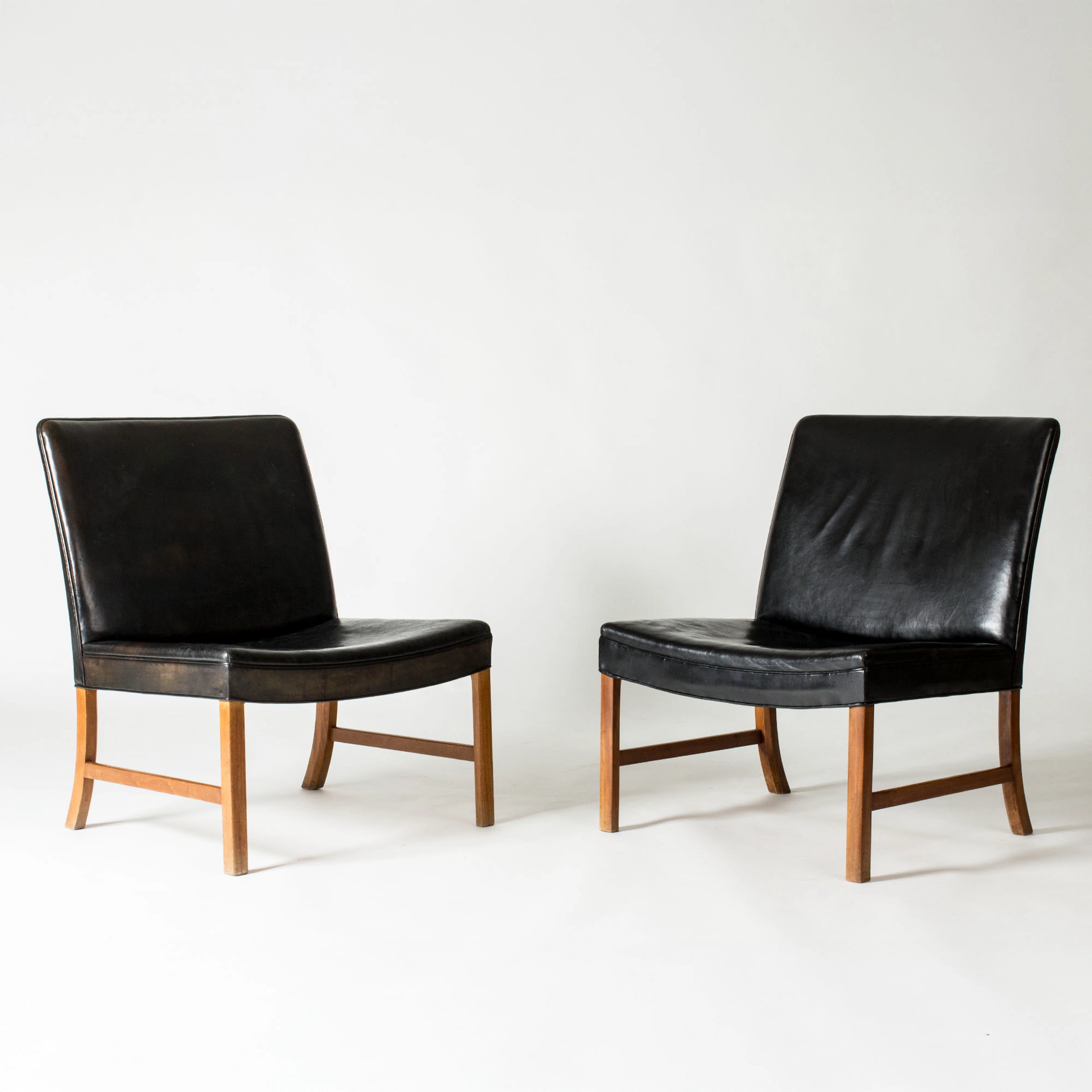 Danish Modern Lounge Chairs by Ole Wanscher