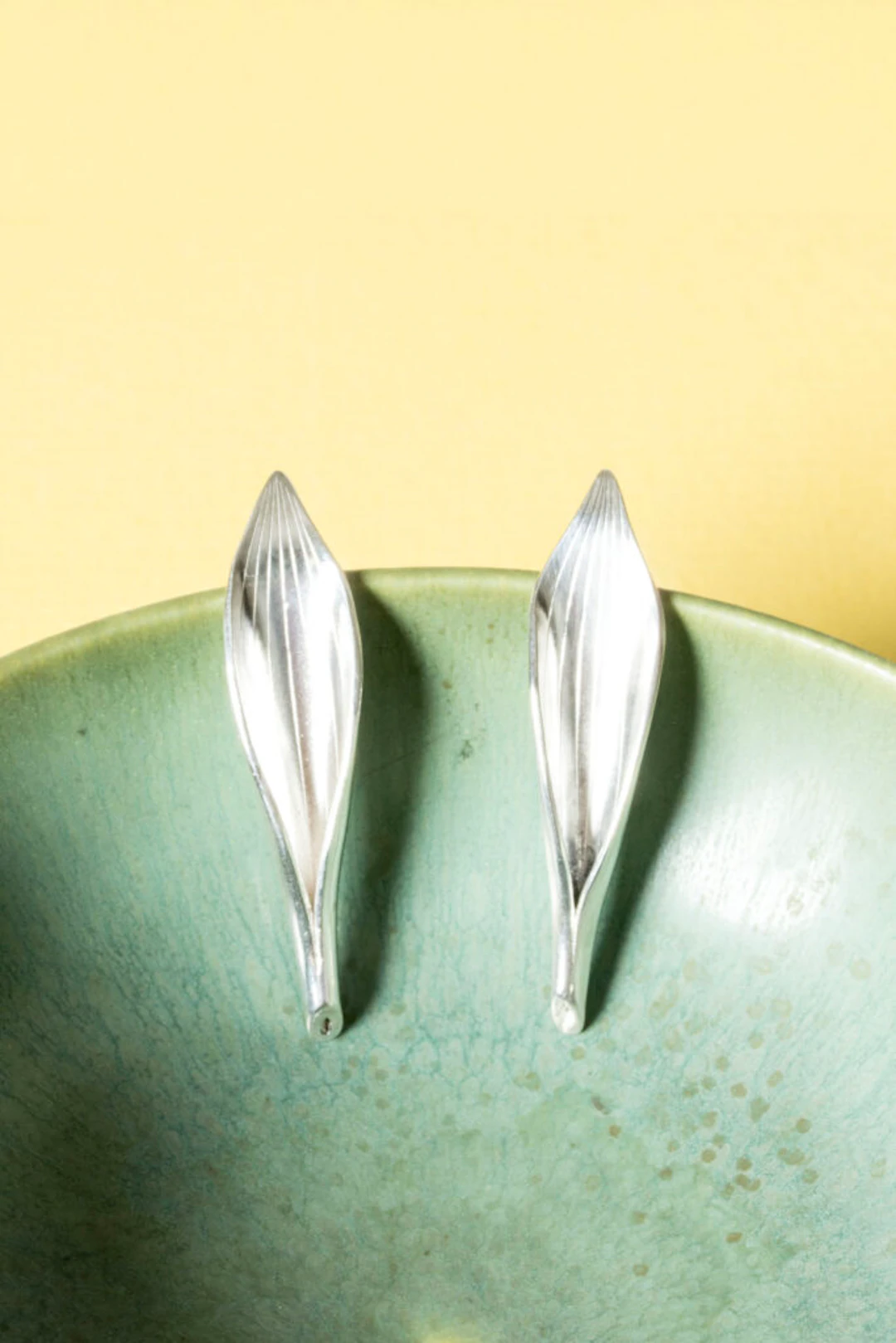 Midcentury silver earrings by Gertrud Engel