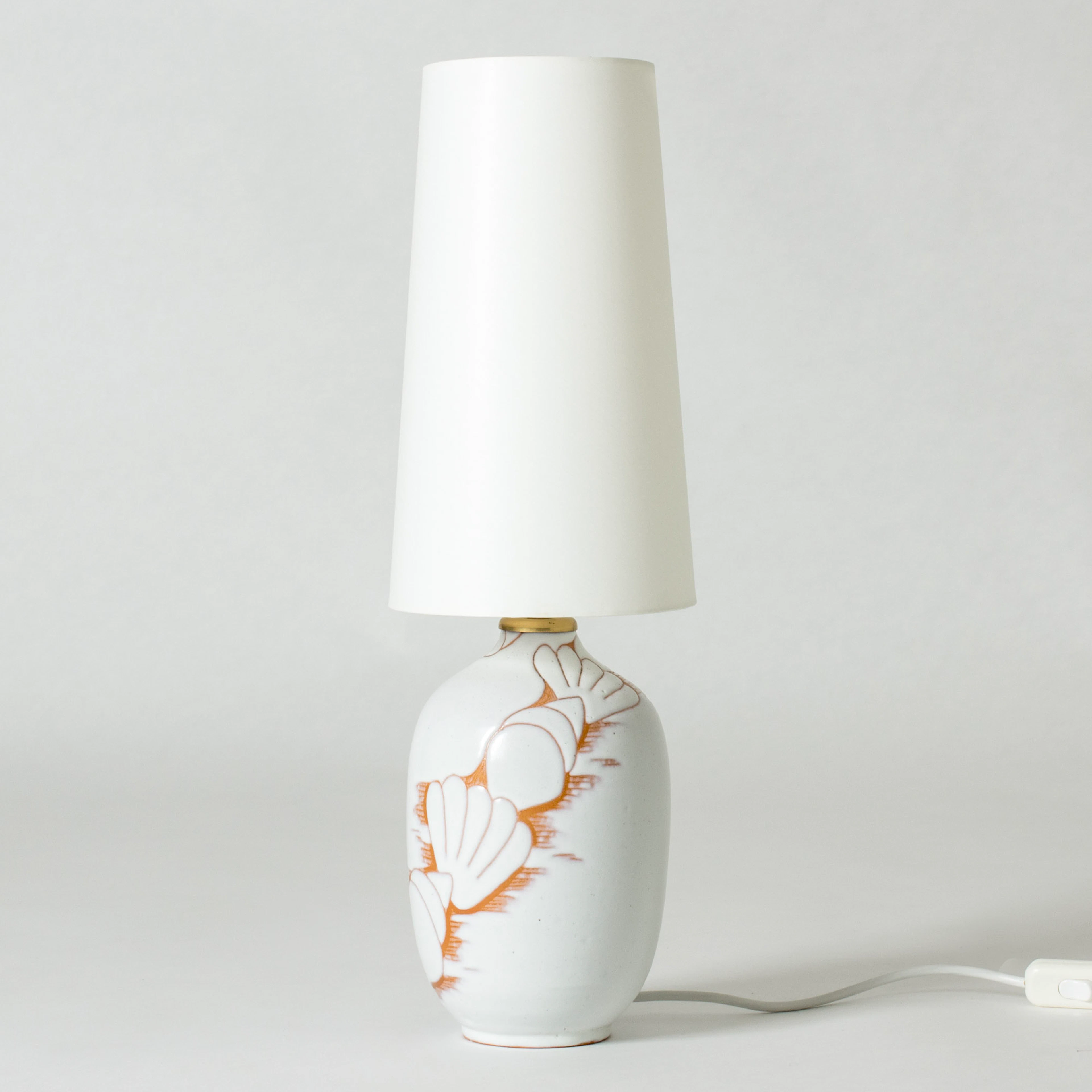 Modernist stoneware table lamp by Anna-Lisa Thomson