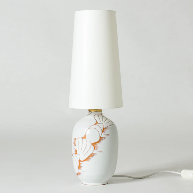 Modernist stoneware table lamp by Anna-Lisa Thomson