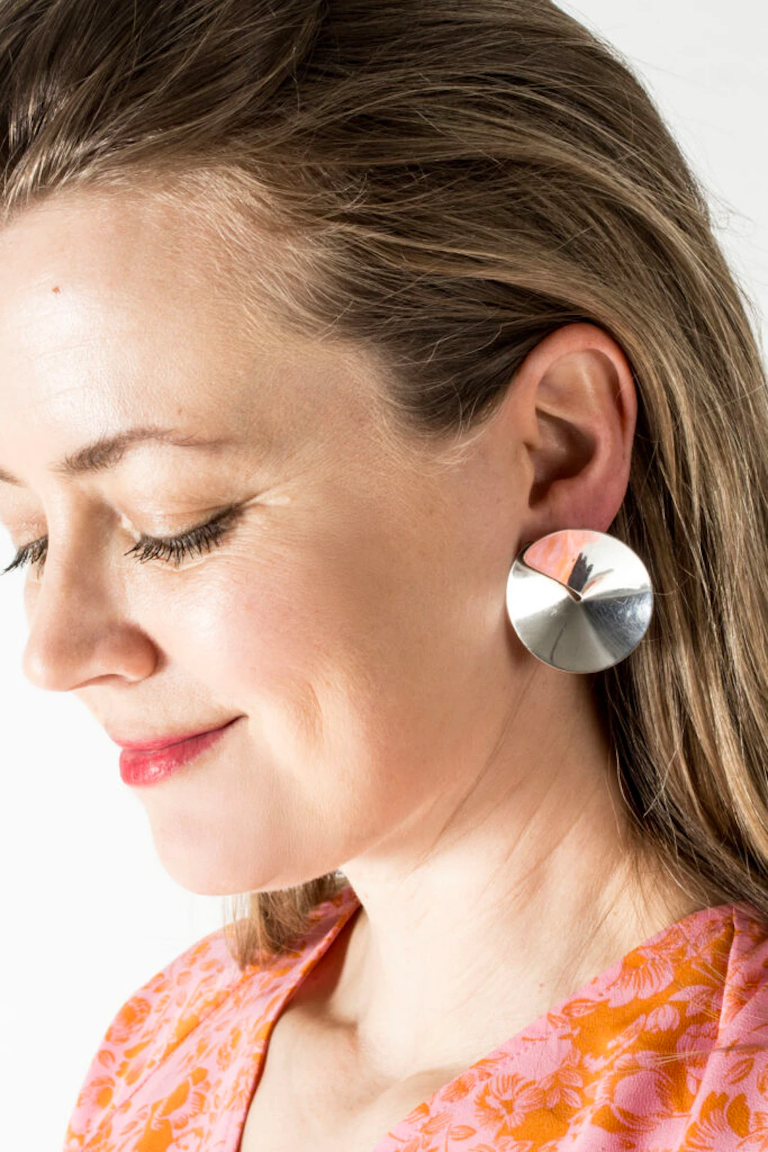 Midcentury silver earrings from Hans Hansen